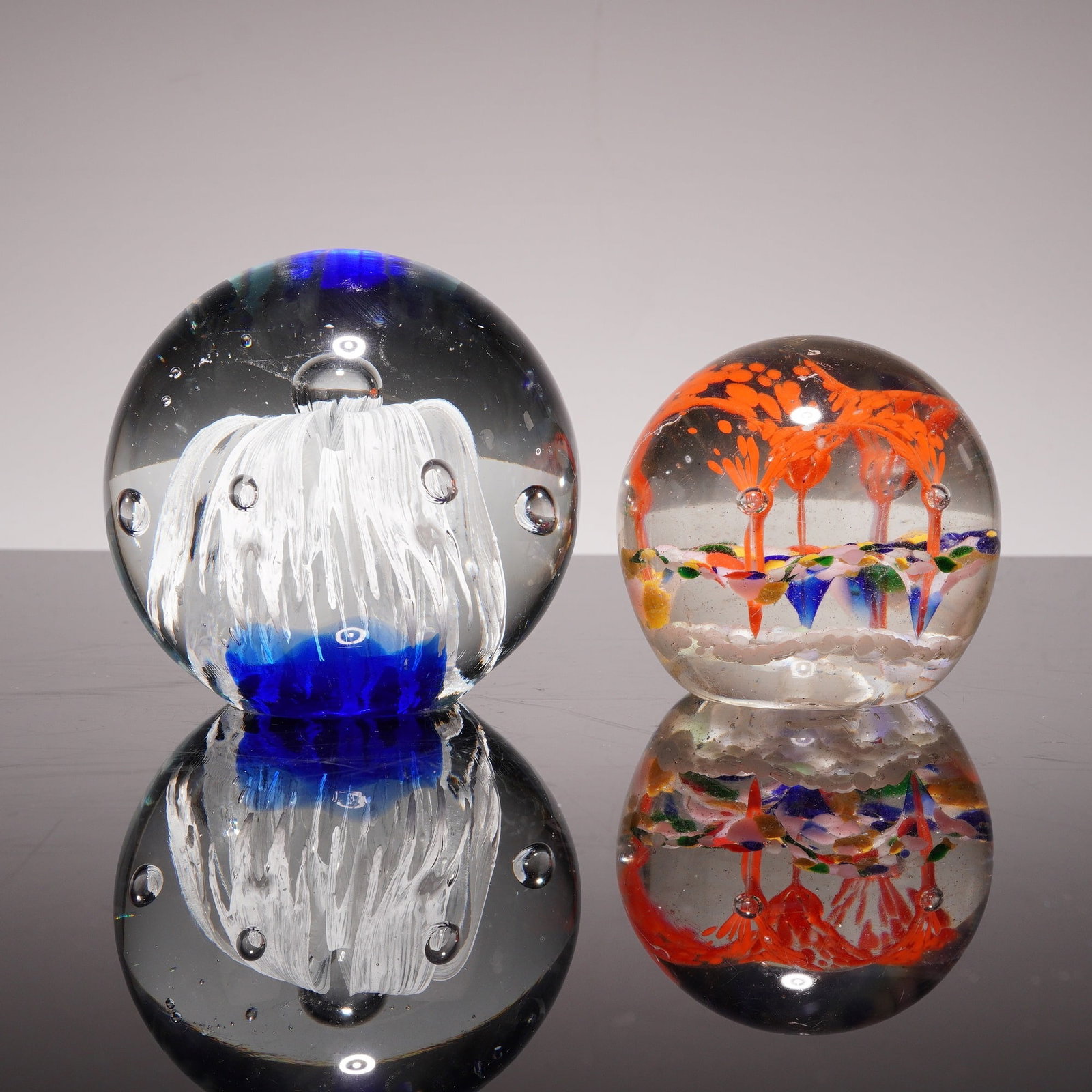 Two Contemporary Art Glass Paperweights (1 of 3)