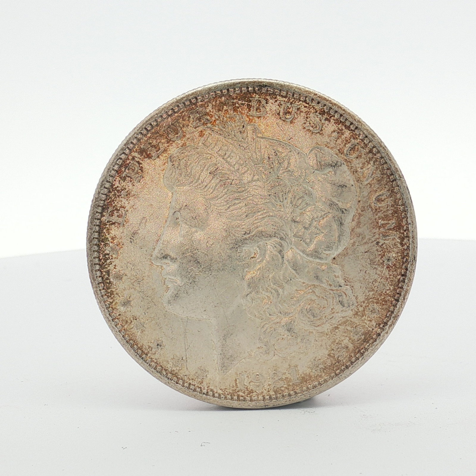 1921-S US Morgan Silver Dollar Coin Circulated (1 of 2)