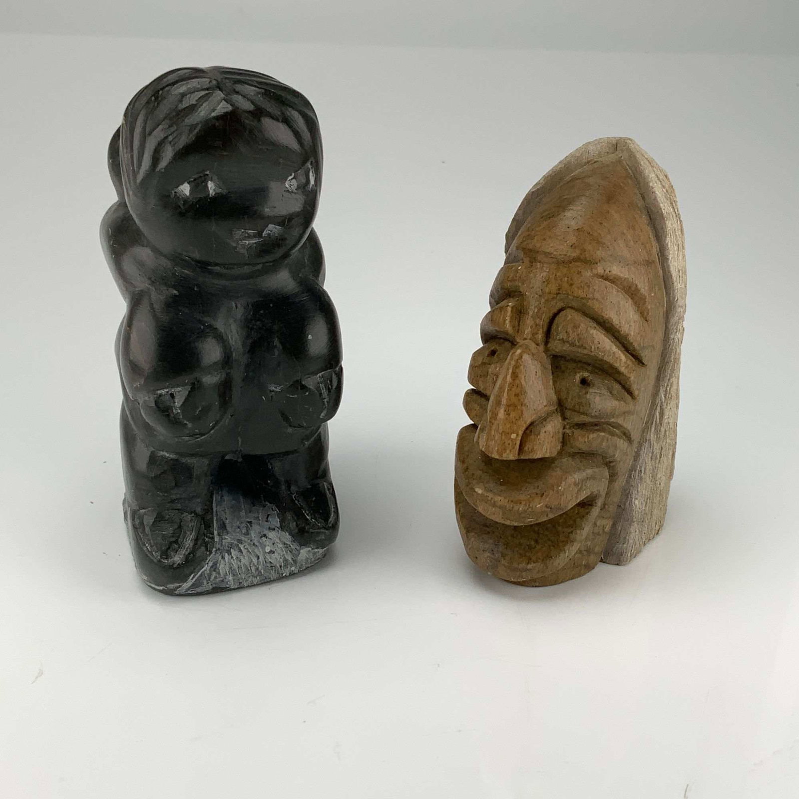 Two Inuit Stone Carvings (1 of 3)