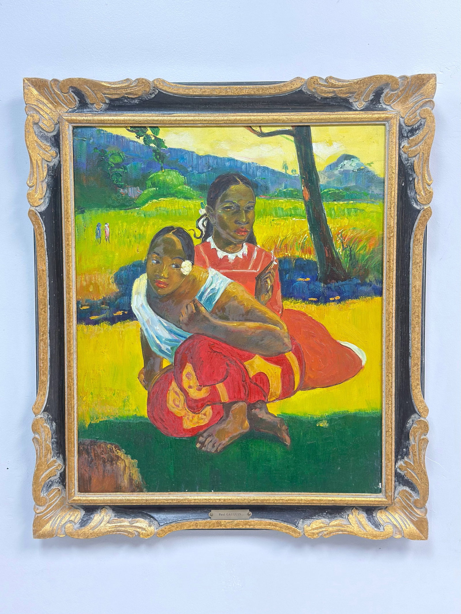 After Paul Gauguin, Nafea Faa Ipoipo? (When Will You Marry?), Oil on Canvas (1 of 5)