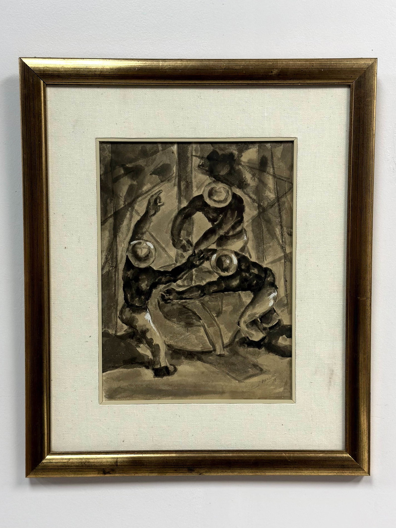 Alirio Palacios (Venezuelan, 1938-2015), Figures at Work, Ink Wash and Watercolor, 1958 (1 of 4)