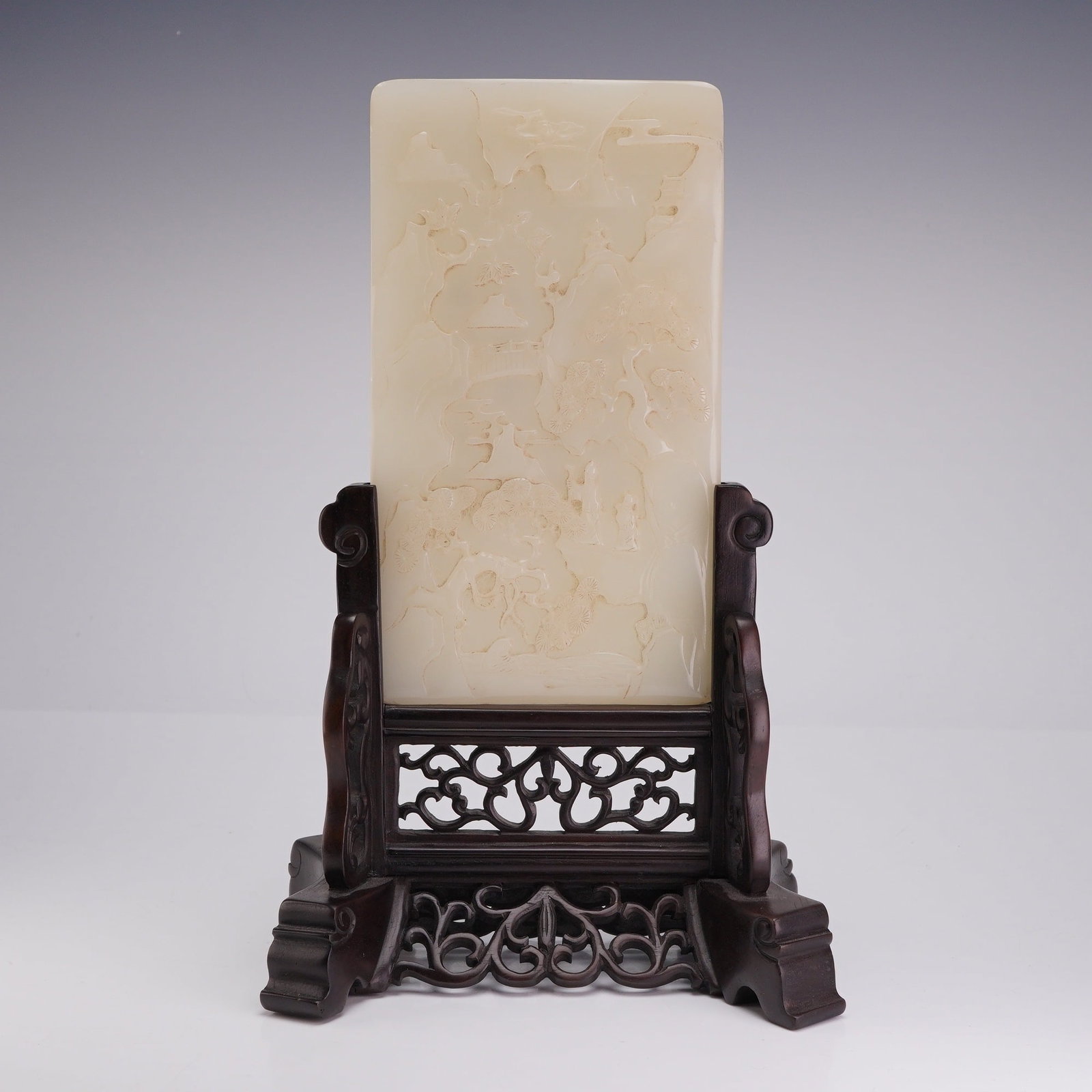 Qing Dynasty Chinese White Jade Plaque (1 of 3)