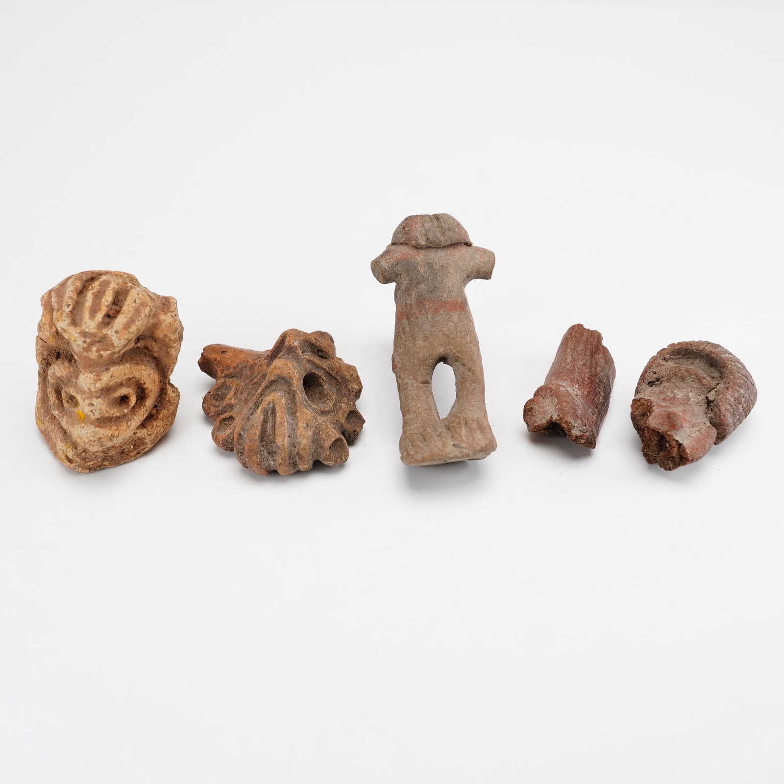 5pc Pre-Columbian Style Pottery Shards and Ceramic Fragments (1 of 3)