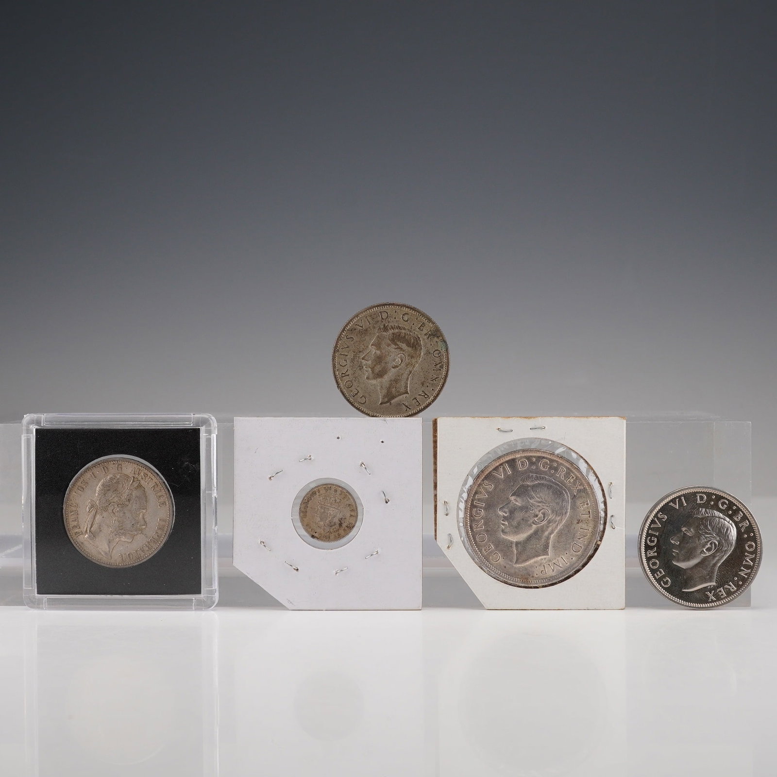 5pc 1881 to 1951 European Coins (1 of 4)