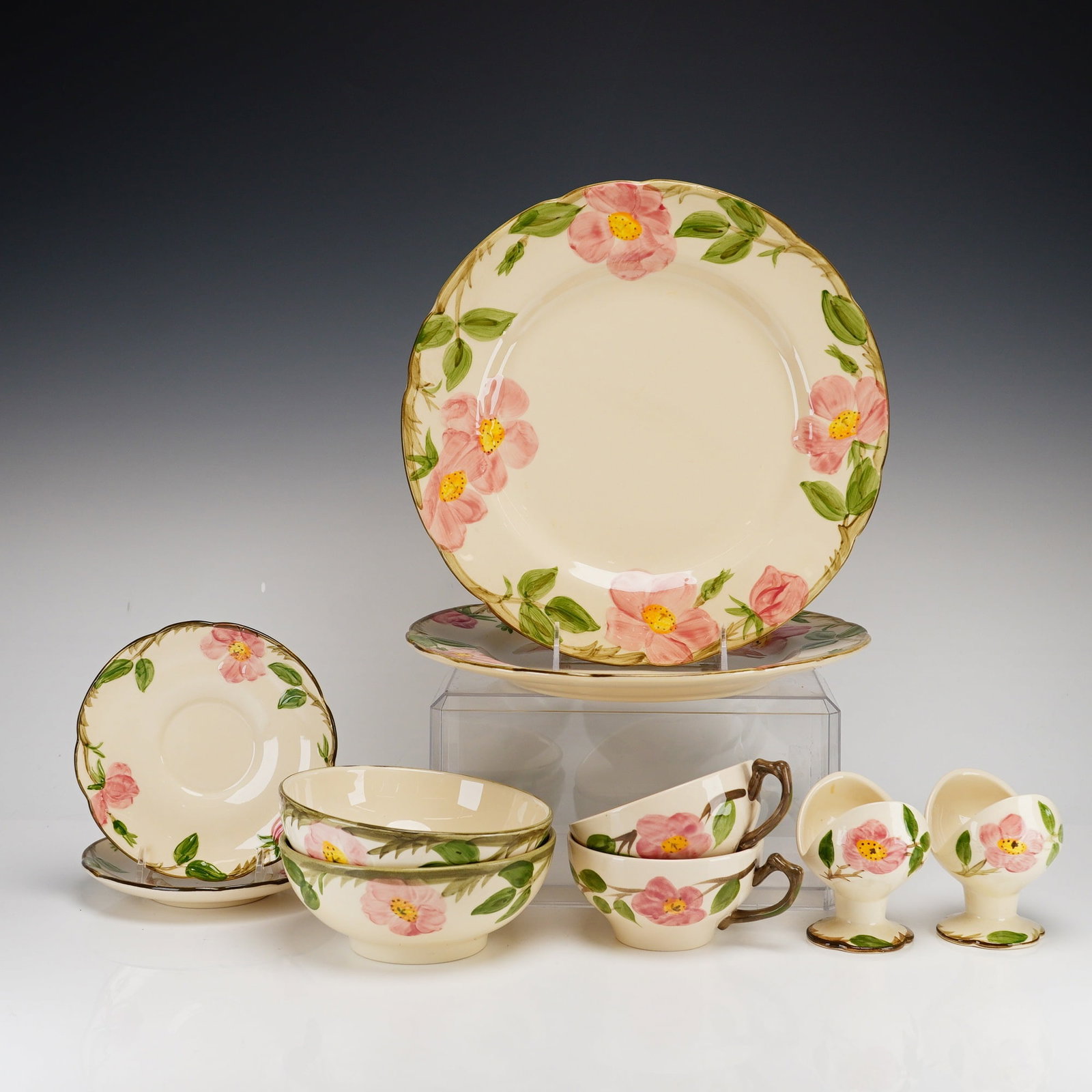 10pc Franciscan Desert Rose Earthenware Tableware Pieces (1 of 4)