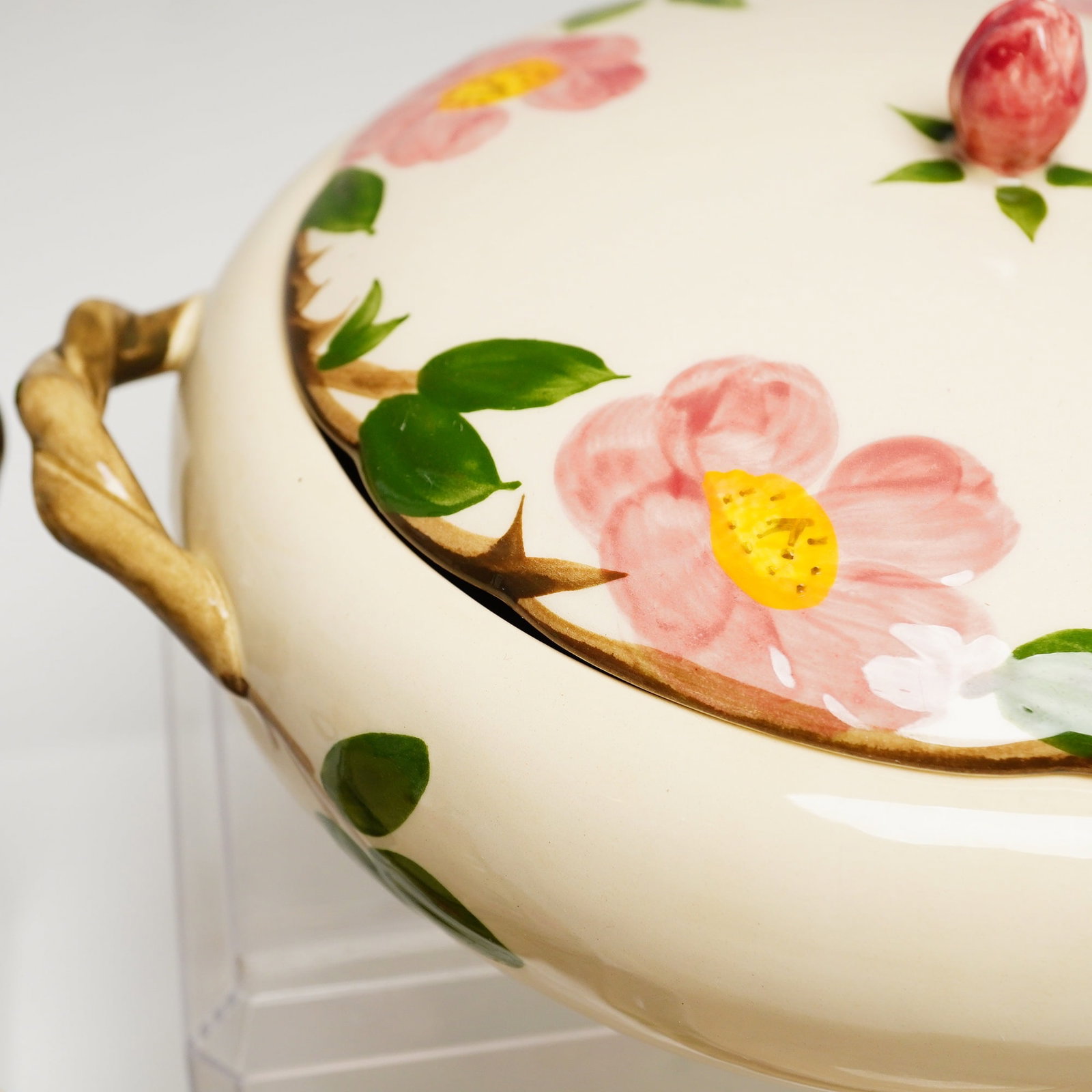 8pc Franciscan Desert Rose Pattern Earthenware Tableware - 2