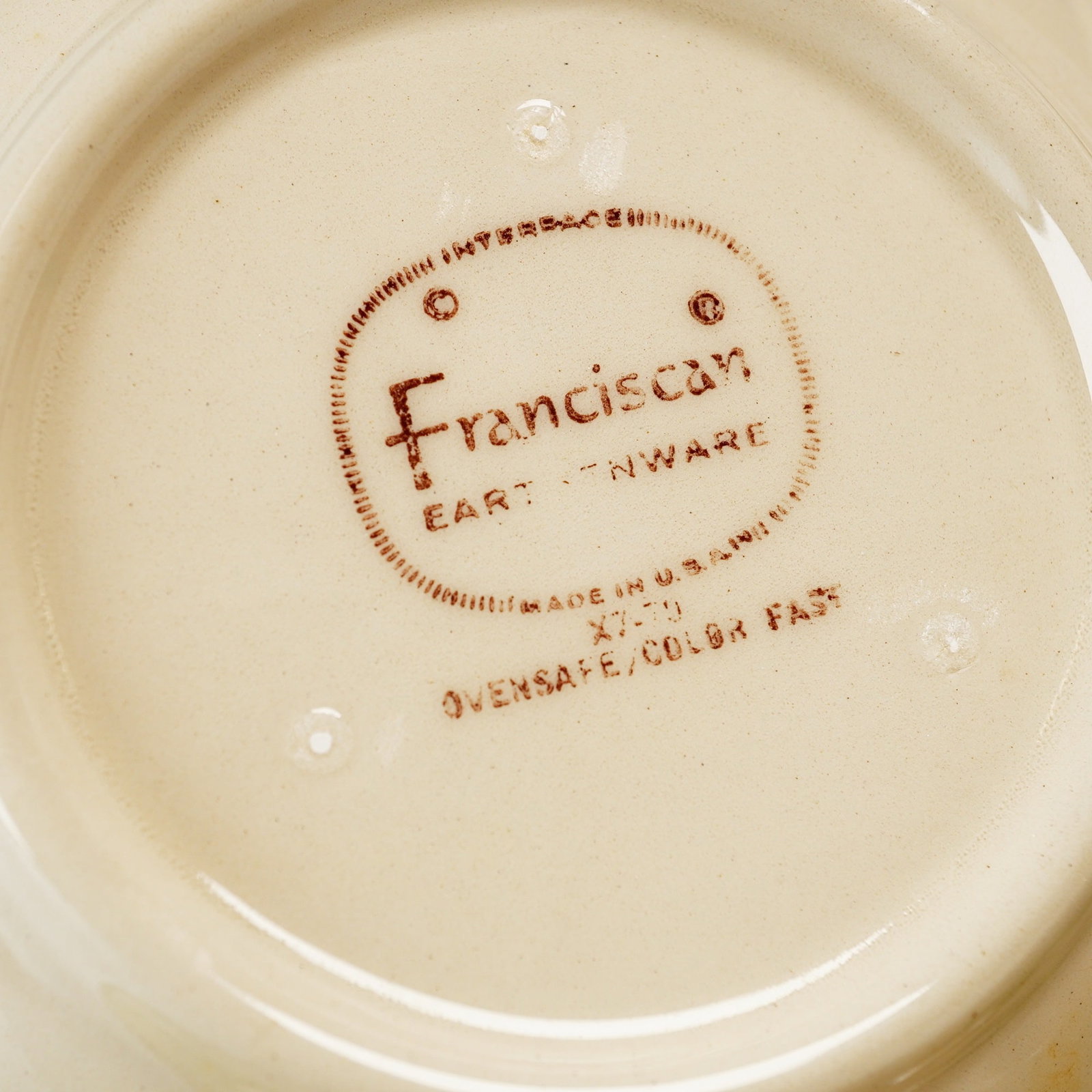8pc Franciscan Desert Rose Pattern Earthenware Tableware - 4
