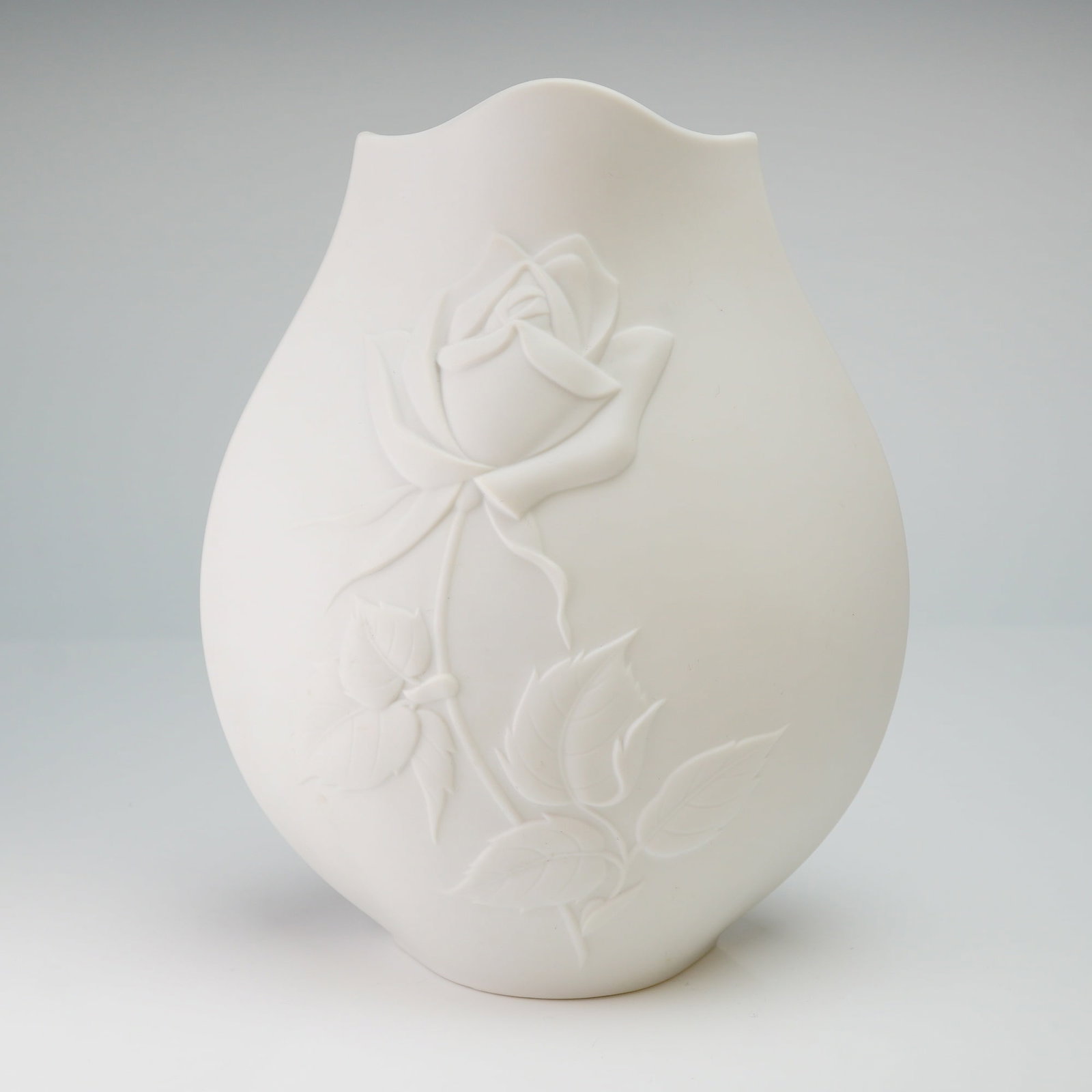Noritake White Bisque Porcelain Rose Vase (1 of 6)