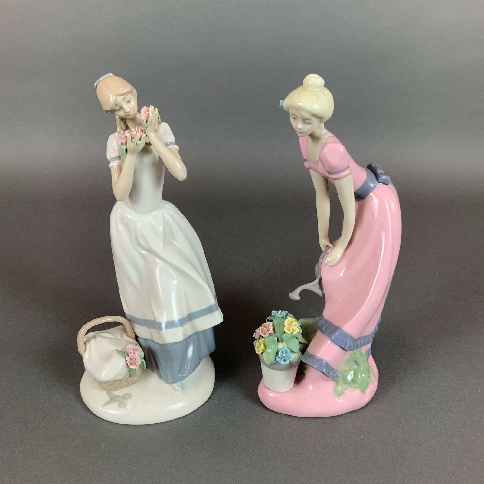 Two Fulgencio Garcia Porcelain Figurines Patricia and Cecilia for Franklin Porcelain (1 of 3)