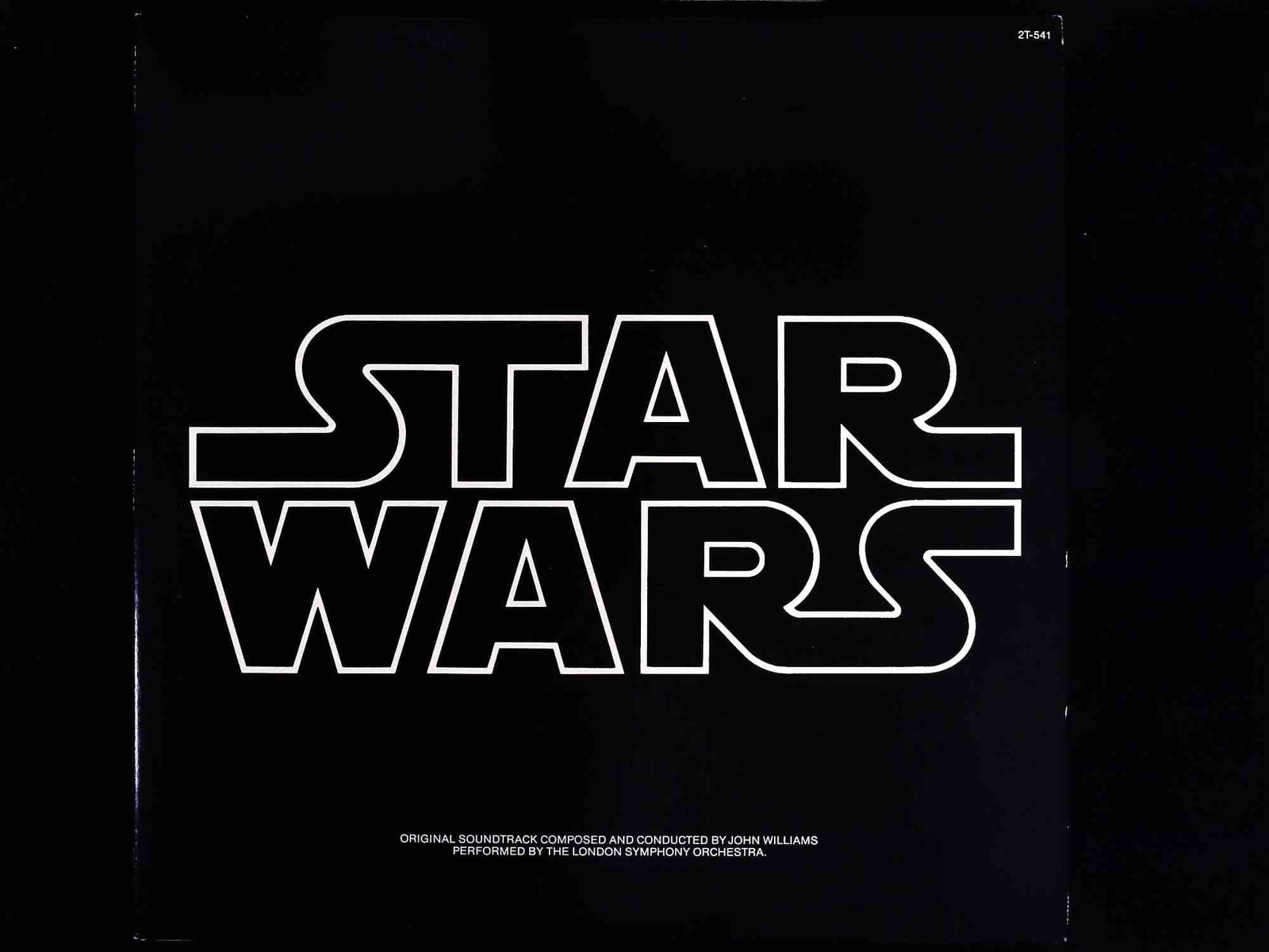 Star Wars Original Motion Picture Soundtrack 20th Century Records Vinyl LP 2T-541: This original motion picture soundtrack for the film Star Wars is a 12-inch vinyl LP record, catalog number 2T-541, produced by 20th Century Records in 1977. The score was composed and conducted by Jo