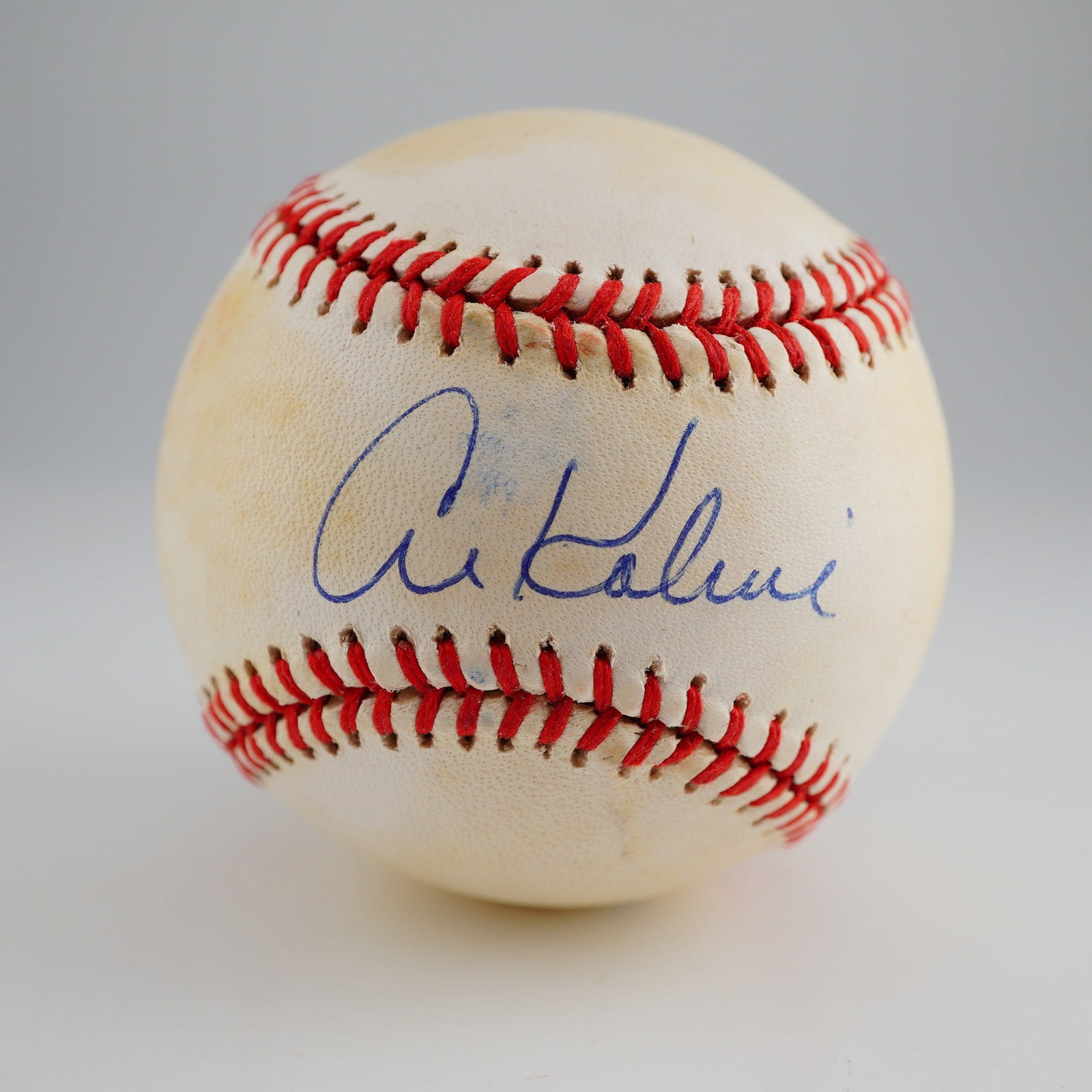 Al Kaline Signed Rawlings Official American League Baseball (PSA/DNA Authenticated): This professional auction lot features a Rawlings Official American League Baseball hand-signed by Detroit Tigers legend and Hall of Famer Al Kaline. Known affectionately as "Mr. Tiger," Kaline was a 