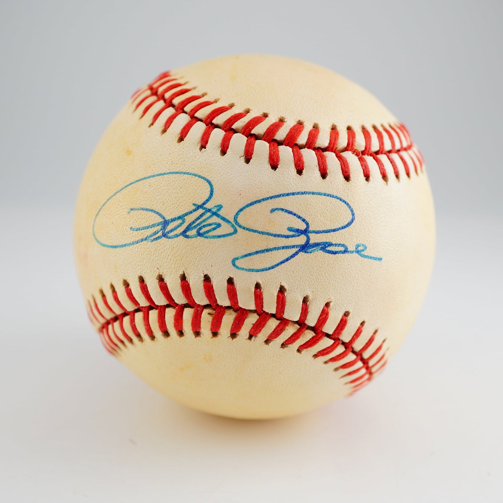 Pete Rose Signed Rawlings Official National League Baseball, PSA Authenticated: This lot features a Rawlings Official National League baseball hand-signed by Pete Rose, Major League Baseball's all-time hits leader. Rose, a legendary figure for the Cincinnati Reds, Philadelphia Ph