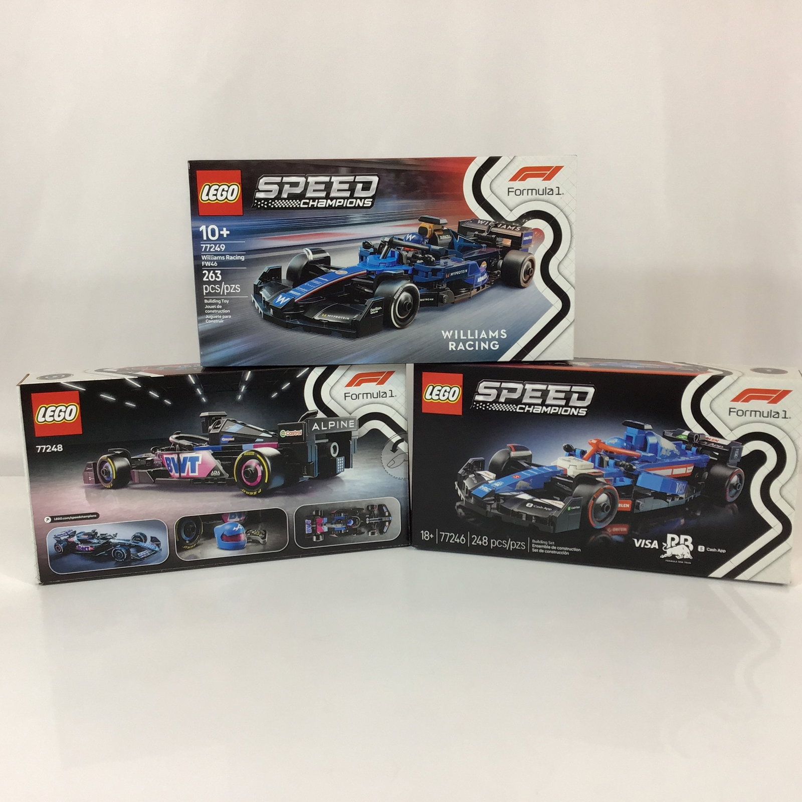 3pc LEGO Speed Champions Formula 1 Race Car Building Sets (1 of 3)