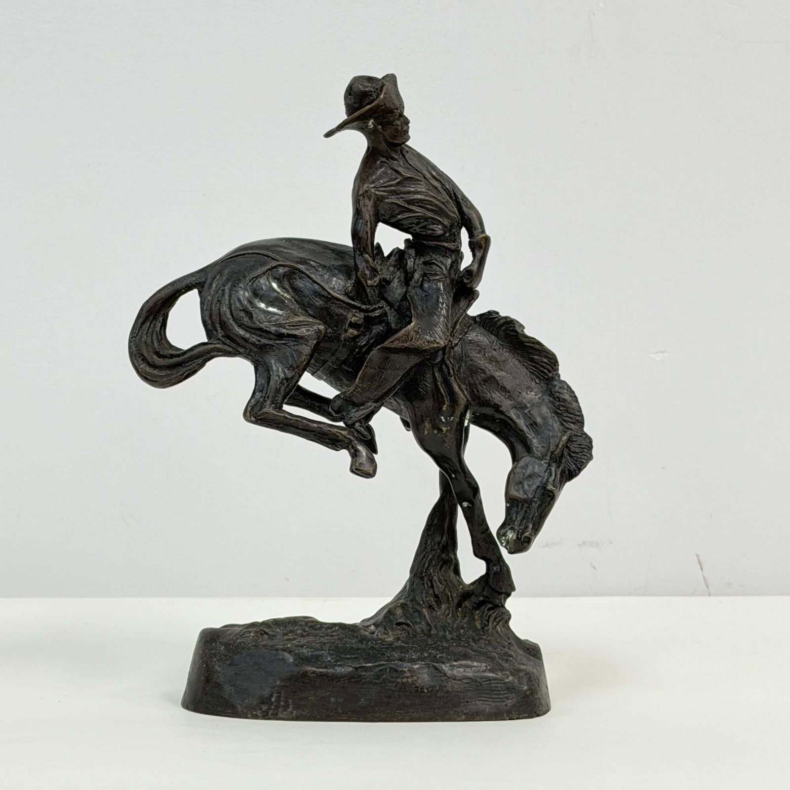 After Frederic Remington (American 1861-1909) Bronze Patinated Sculpture, The Outlaw, Signed (1 of 4)