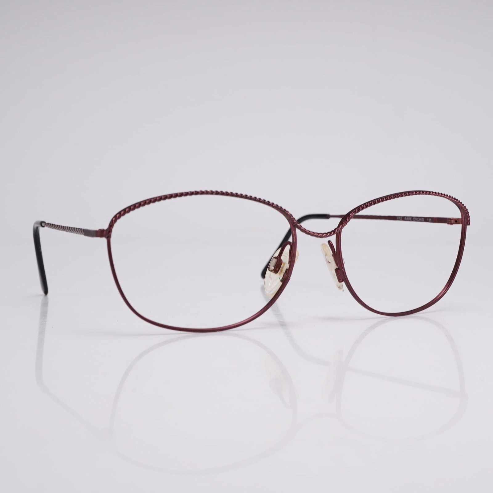 Fendi Rare Orchid F12 Burgundy Metal Eyeglass Frames (1 of 4)