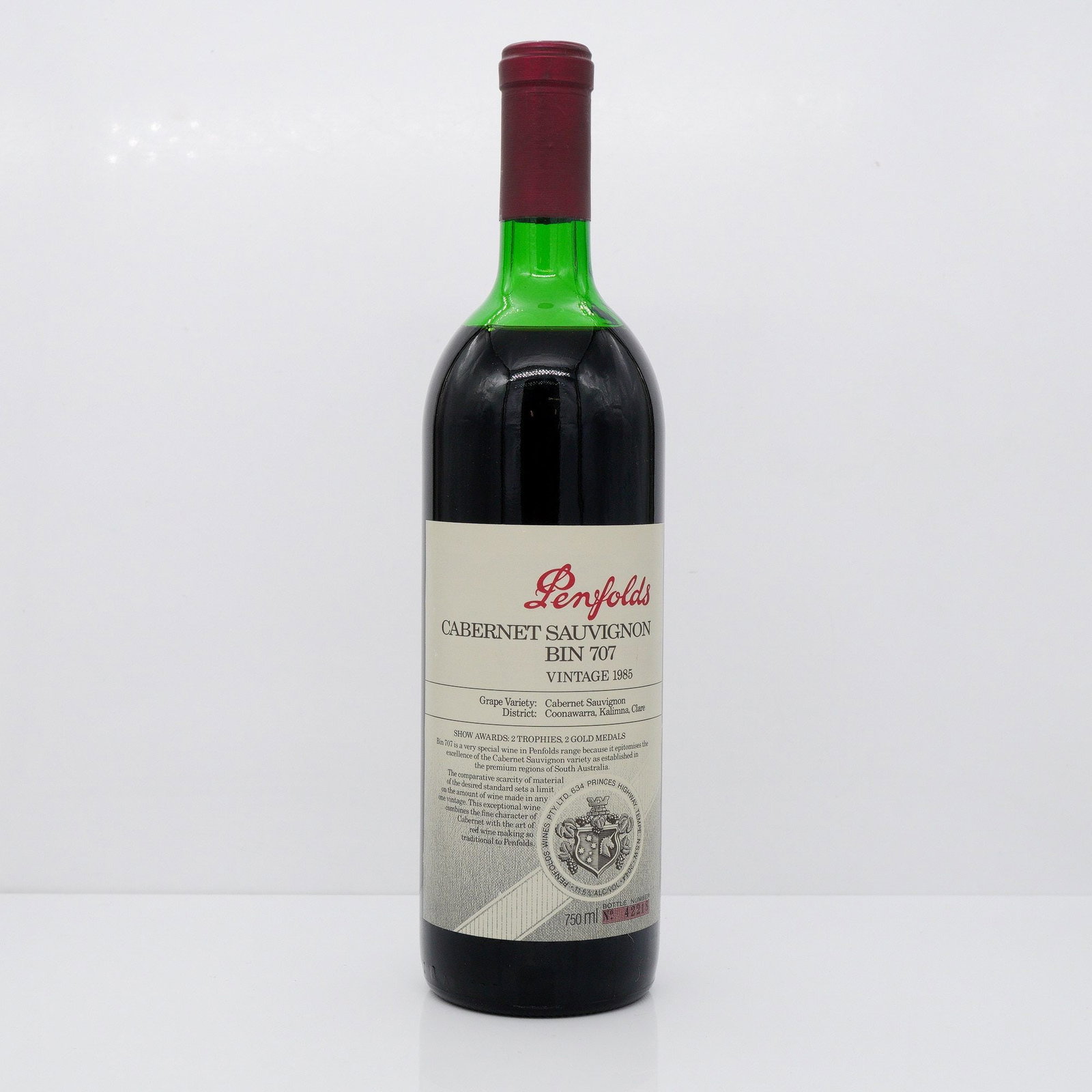 1985 Penfolds Bin 707 Cabernet Sauvignon 750ml (1 of 5)