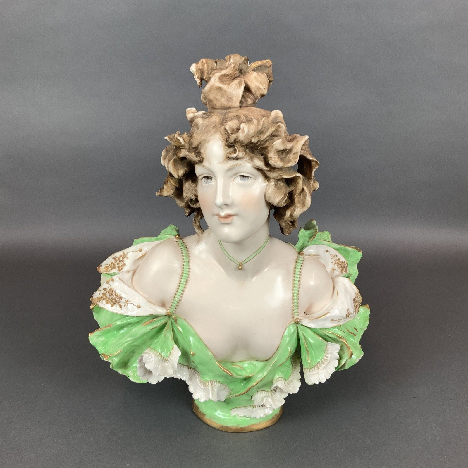 Eduard Stellmacher for Amphora Turn-Teplitz Bohemia Porcelain Bust (1 of 5)