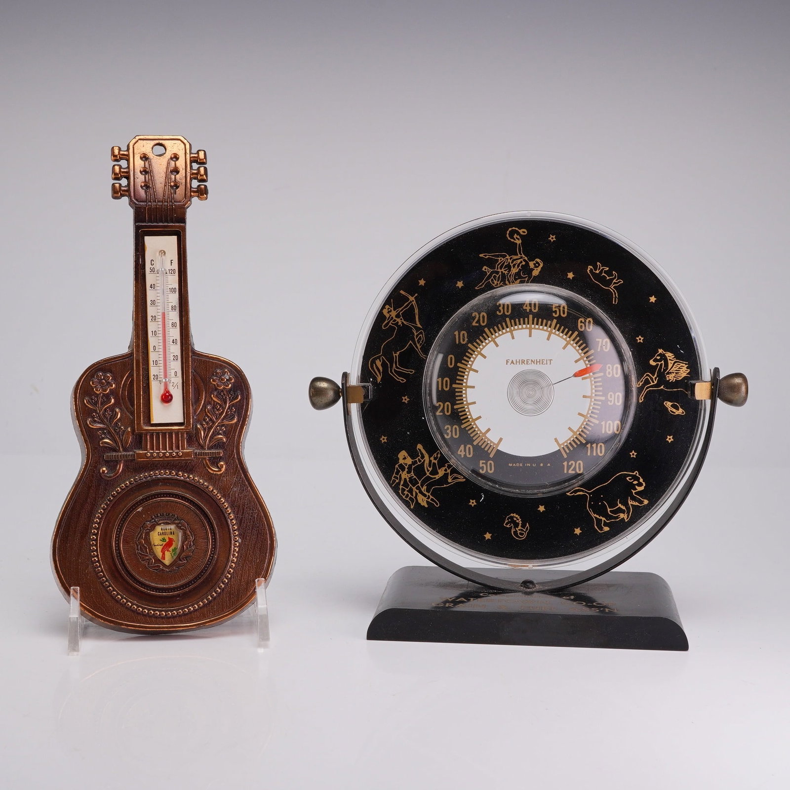 Two Vintage Advertising Thermometers Including North Carolina and Watertown (1 of 4)