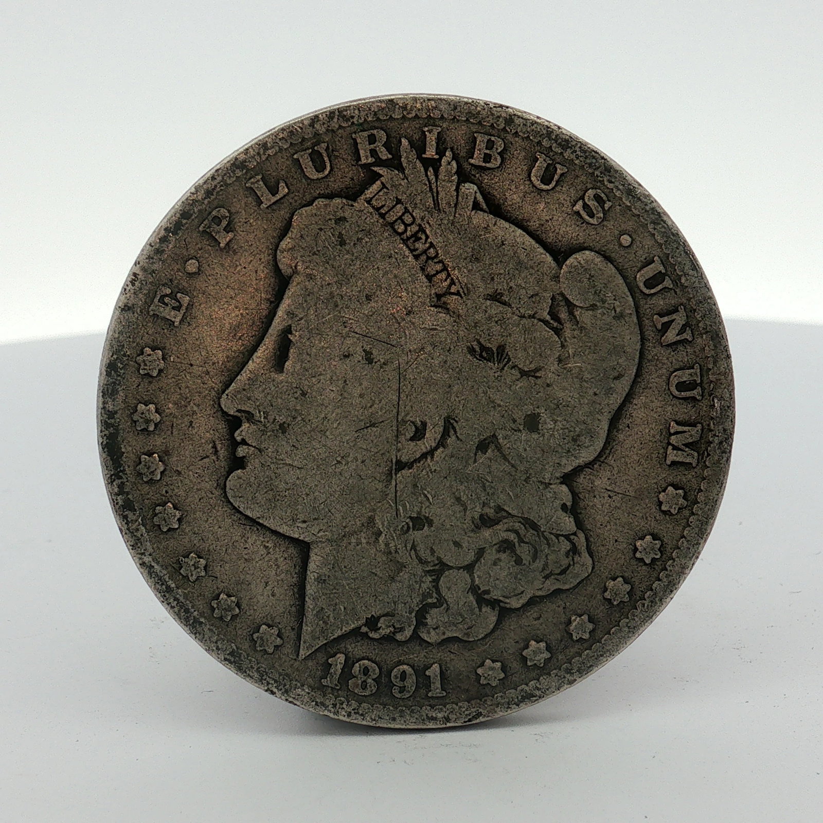 1891-O US Morgan Silver Dollar (1 of 2)