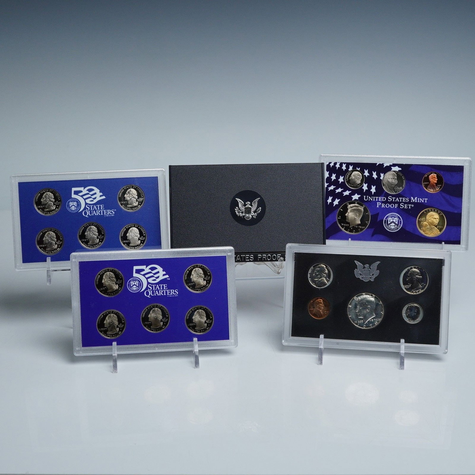 4pc 1970-2007 United States Mint Proof and State Quarters (1 of 7)
