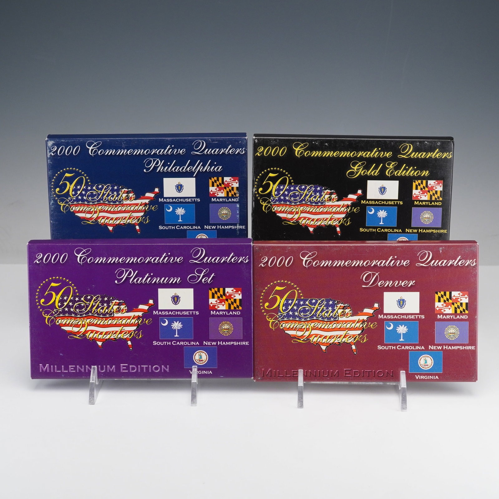 4pc 2000 Commemorative Quarter Sets - 3