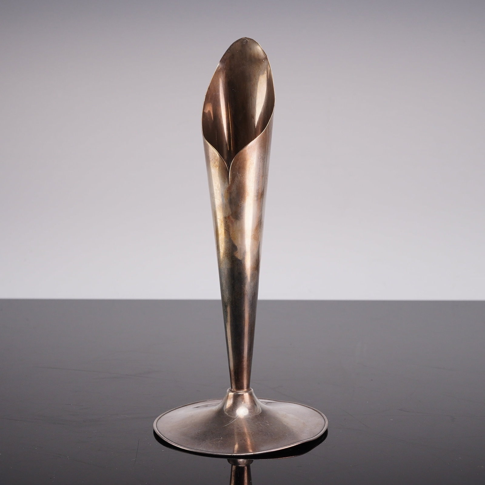 Sterling Silver Mid-Century Modern Asymmetrical Bud Vase (1 of 4)