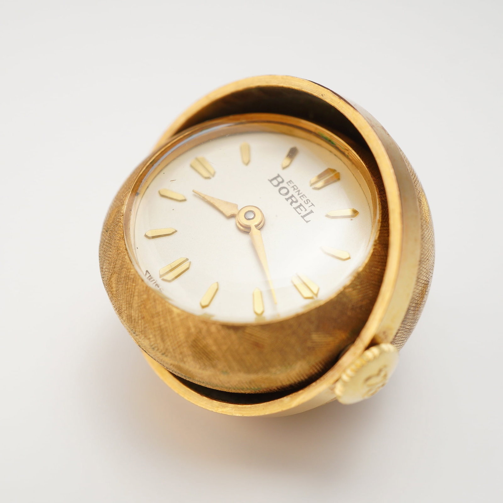 Ernest Borel Gold-Toned Manual Wind Ball Pendant Watch (1 of 3)