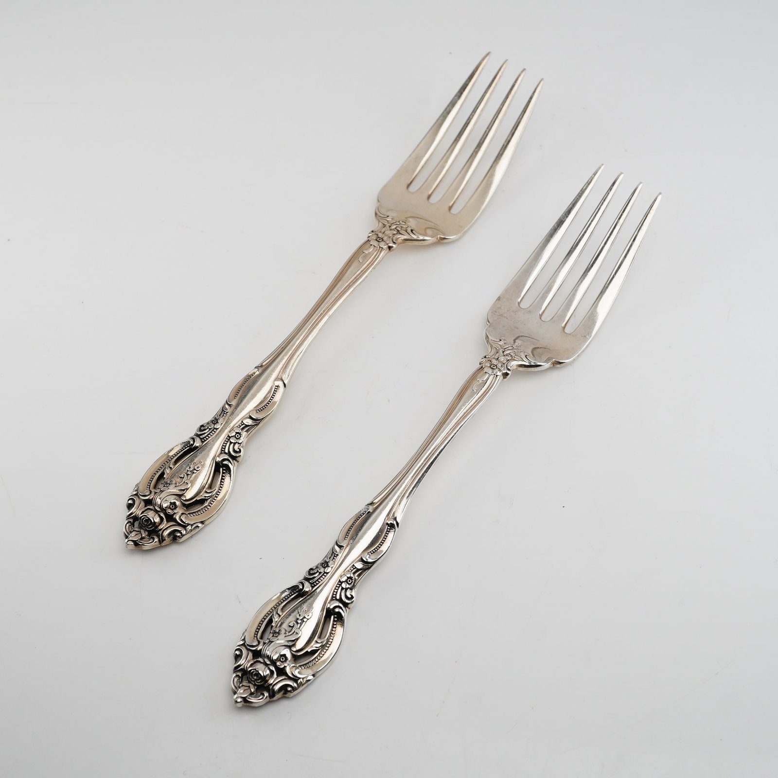 2pc Gorham Sterling Silver Salad Forks, La Scala (1 of 4)