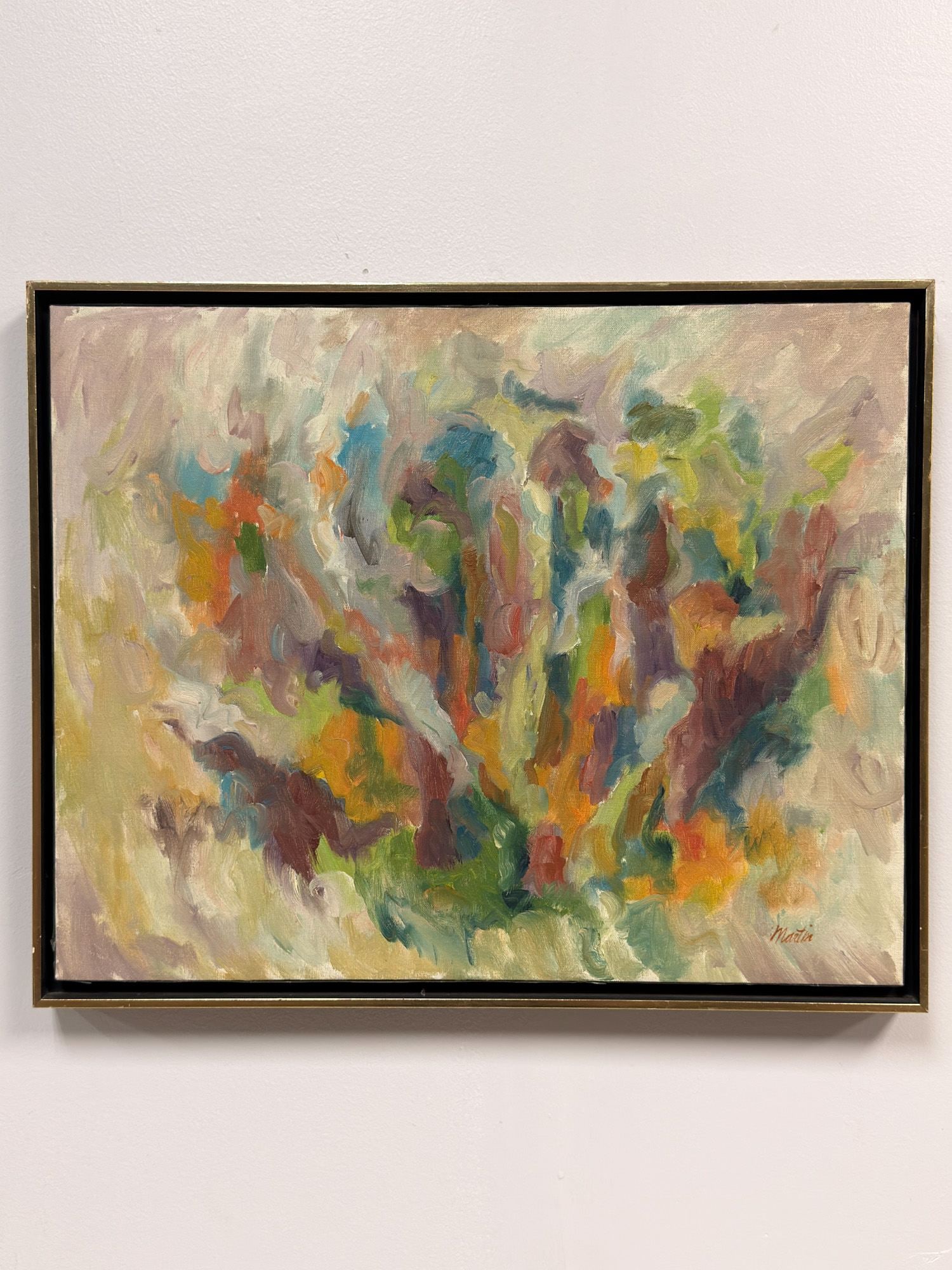 Martin, Abstract Expressionist Oil on Canvas, 1963 (1 of 5)