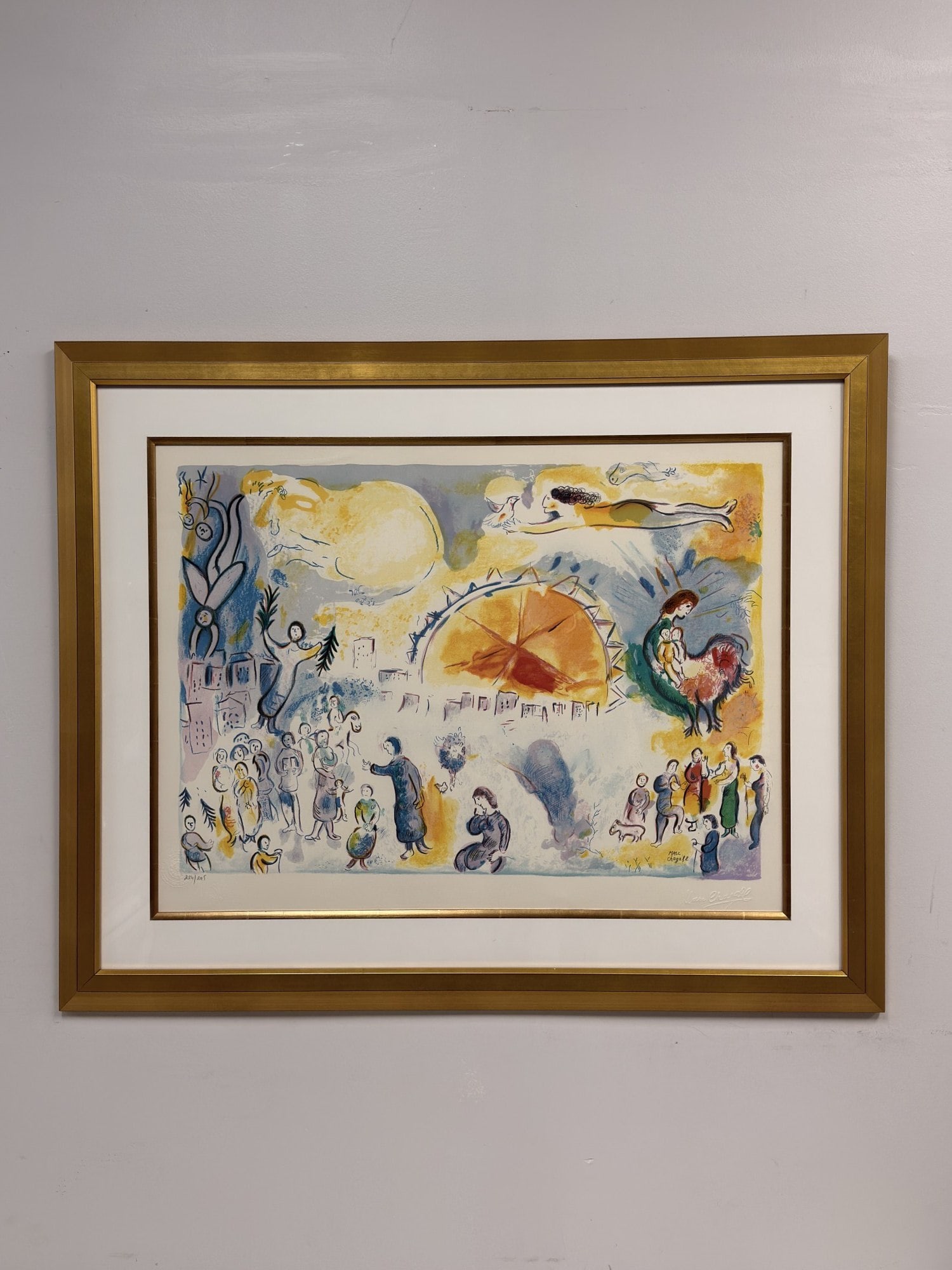 Marc Chagall (Russian/French 1887-1985) Limited Edition Lithograph, La Procession de Noel (1 of 7)