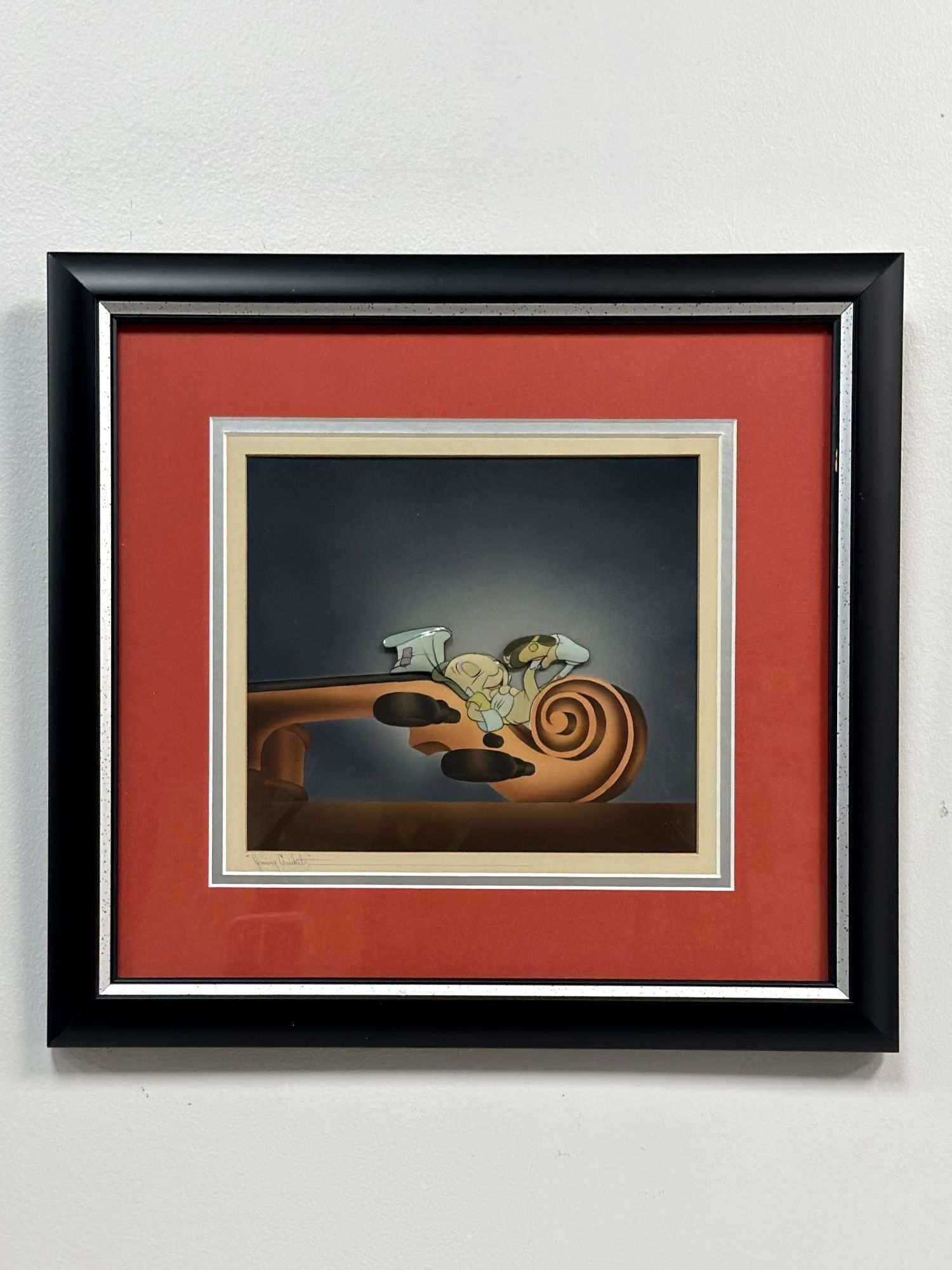 Walt Disney Pinocchio Jiminy Cricket Original Production Animation Cel (1 of 5)