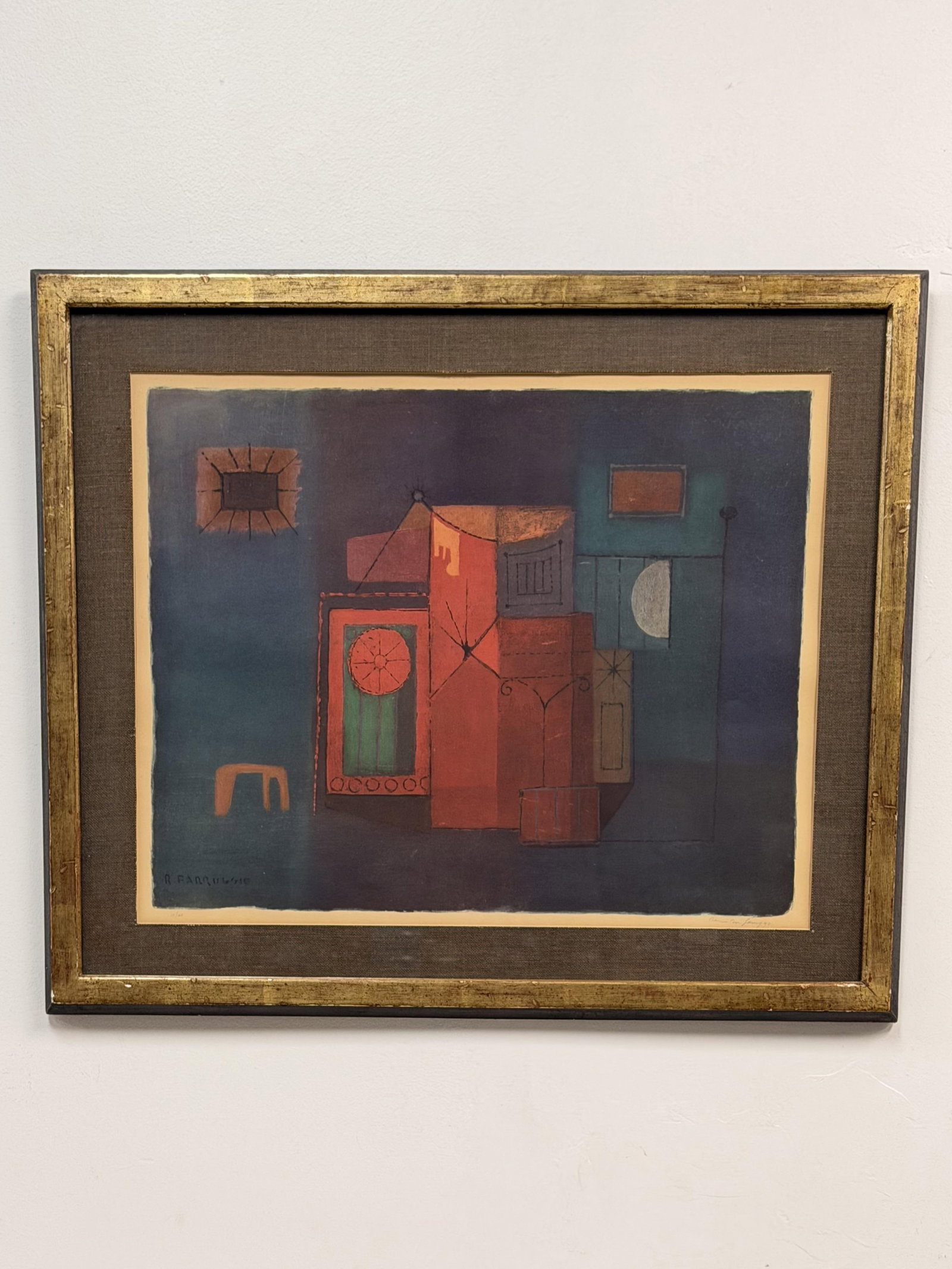 Limited Edition Remo Michael Farruggio Abstract Lithograph (1 of 6)