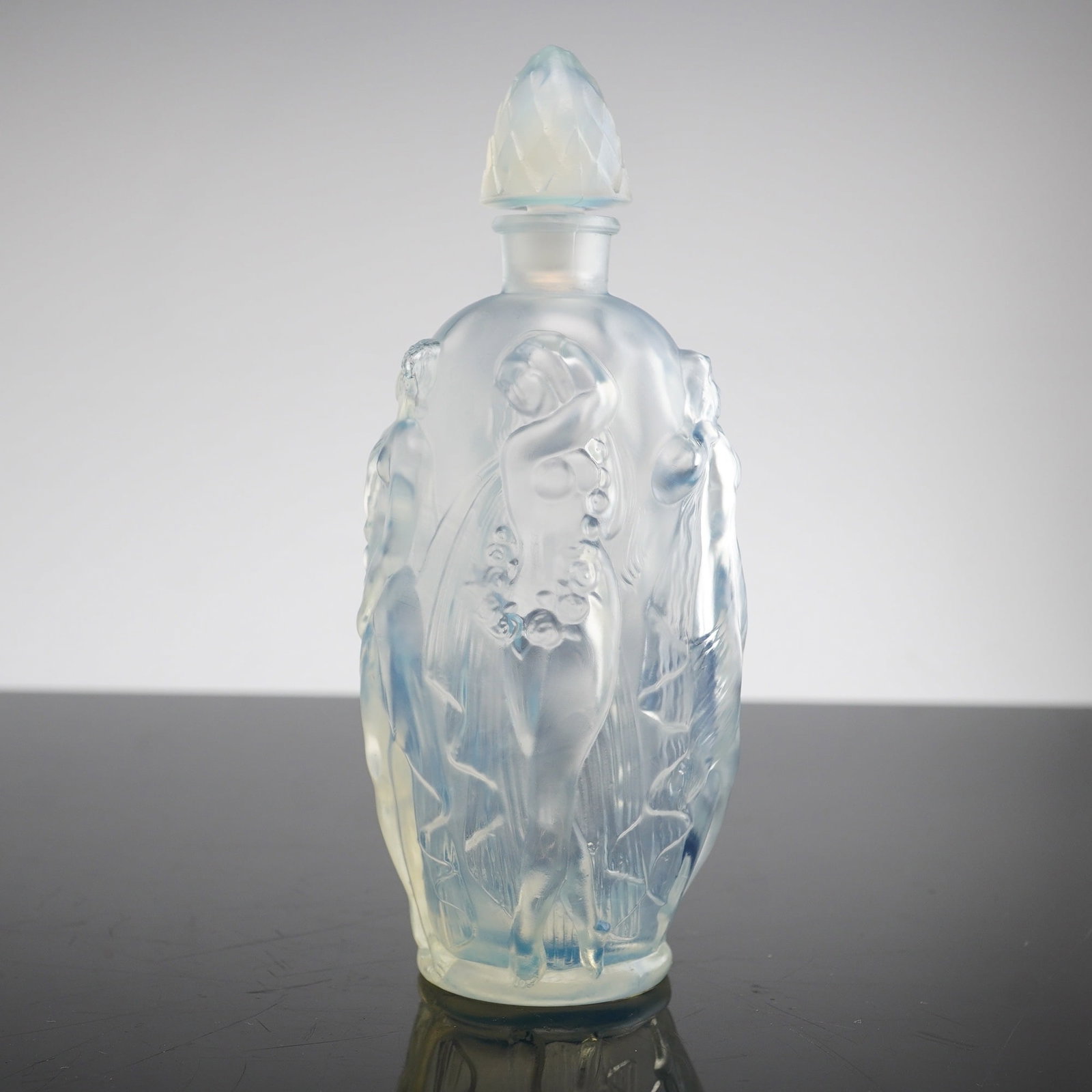 Sabino France Opalescent Glass La Ronde Fleurie Perfume Bottle and Stopper (1 of 3)
