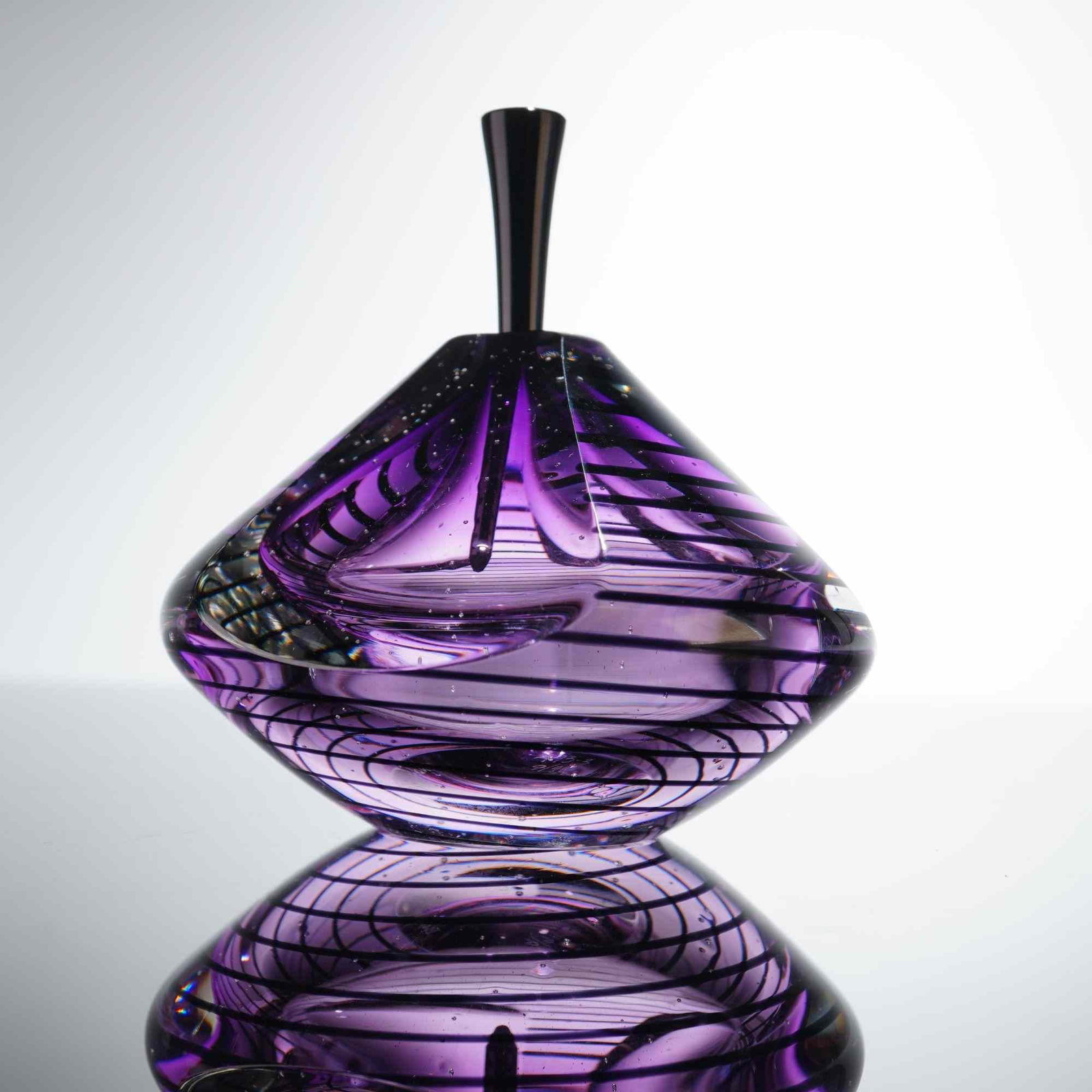 Matthew LaBarbera Fire Island Glass Studio Art Glass Bottle and Stopper (1 of 4)