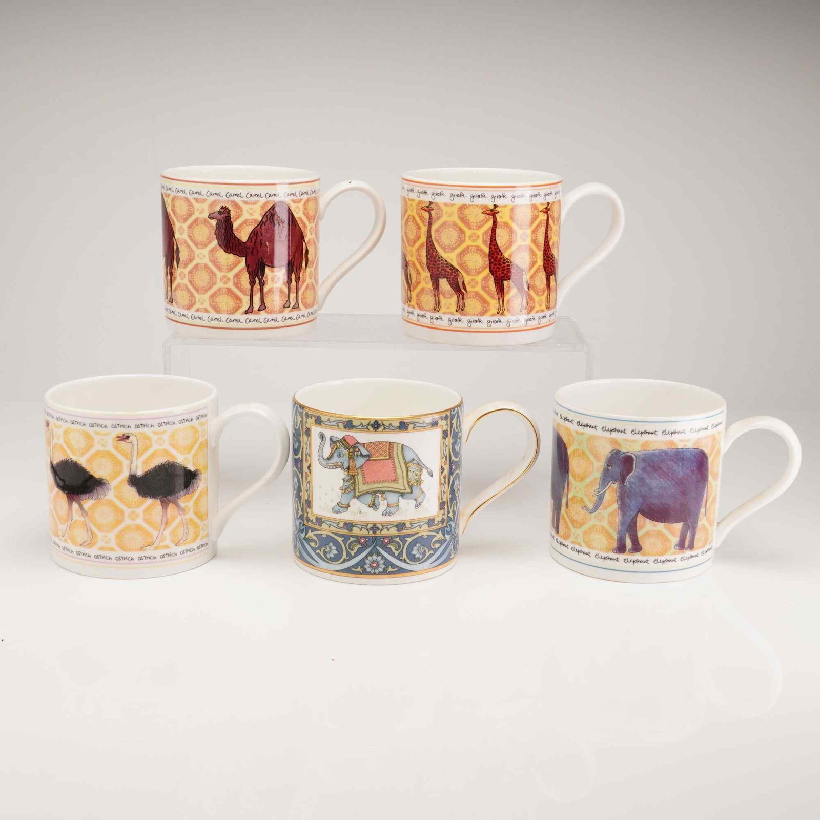 5pc Wedgwood Bone China Animal Mugs (1 of 4)
