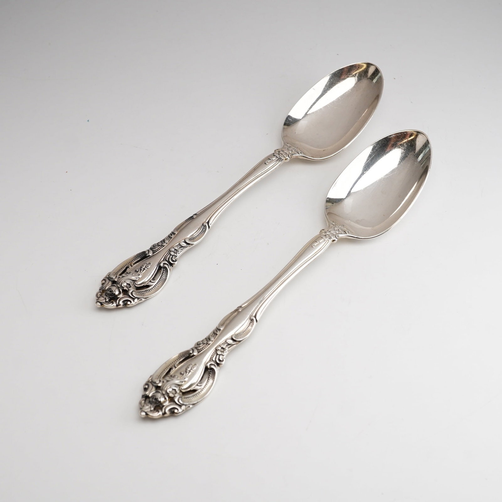 2pc Gorham Sterling Silver Teaspoon, La Scala (1 of 4)