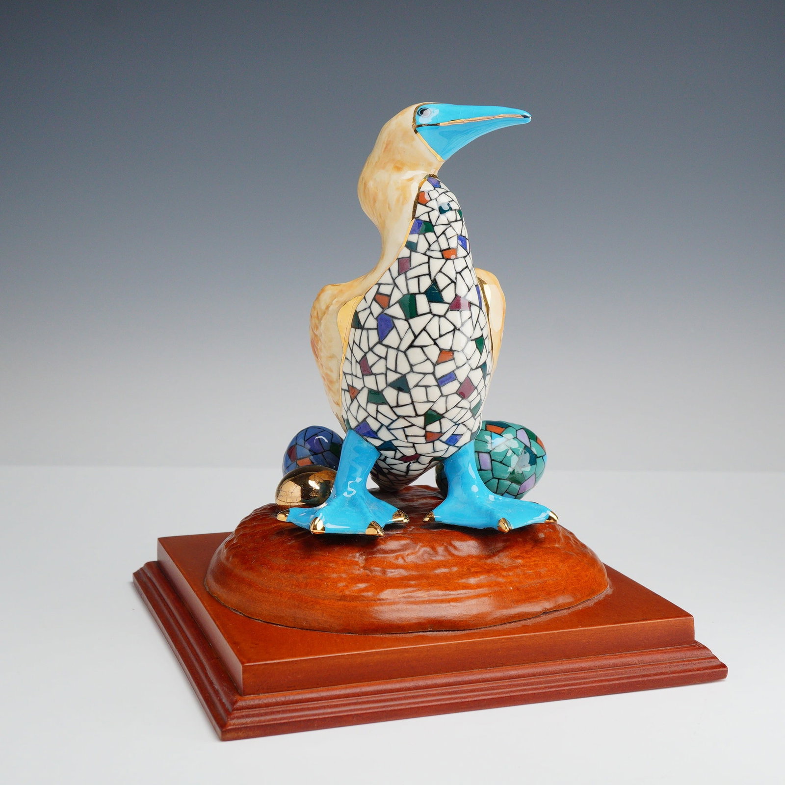 Ceramic Blue Footed Booby Figurine (1 of 3)
