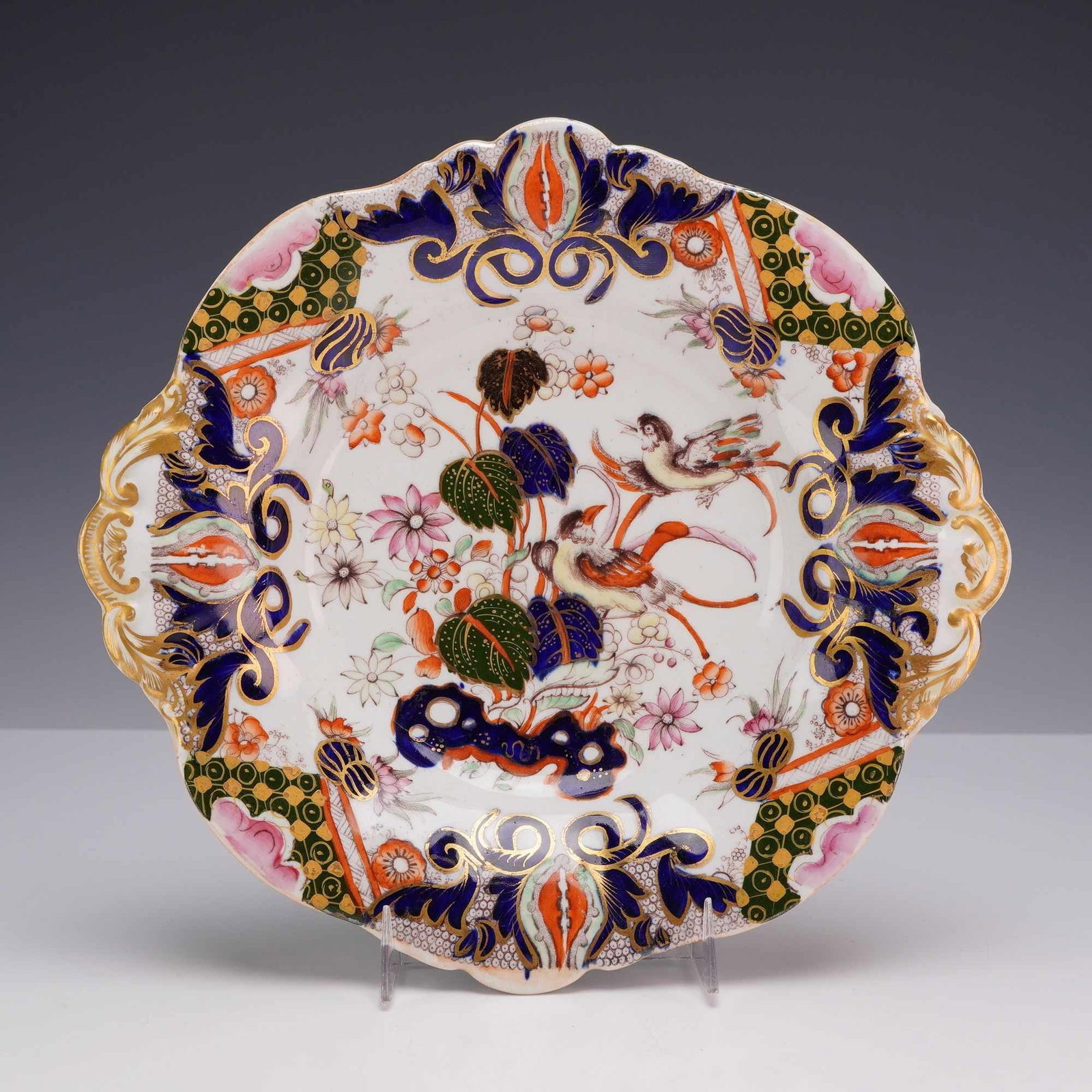 Mason's Patent Ironstone China Scalloped Dessert Dish (1 of 3)