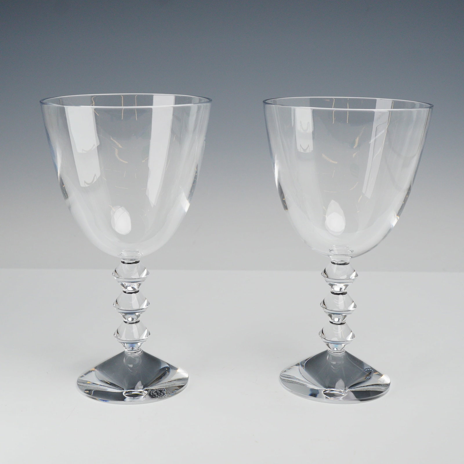 2pc Baccarat Crystal Vega Stemmed Goblets (1 of 5)