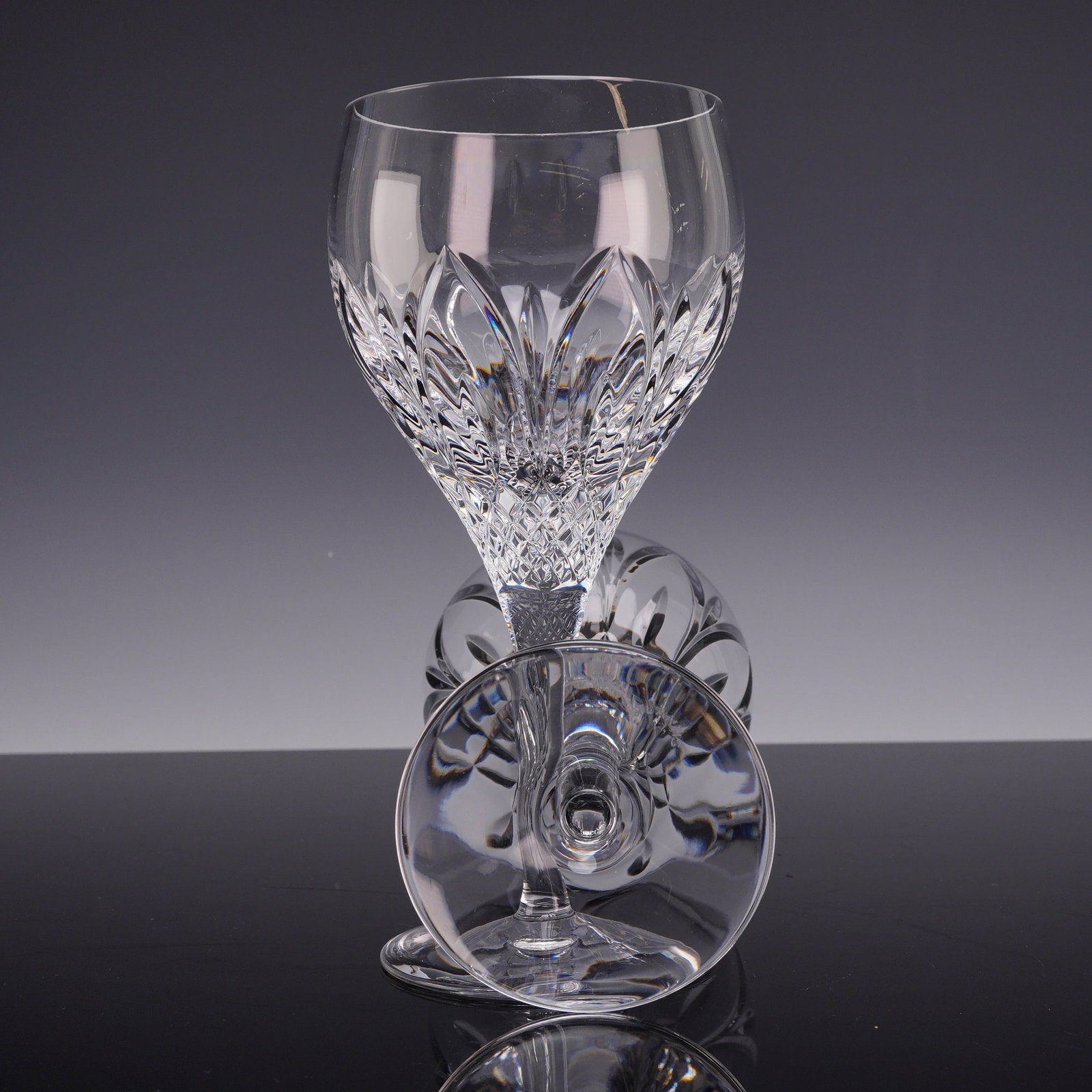 6pc Atlantis Crystal Chartres Pattern Large Water Goblets - 3