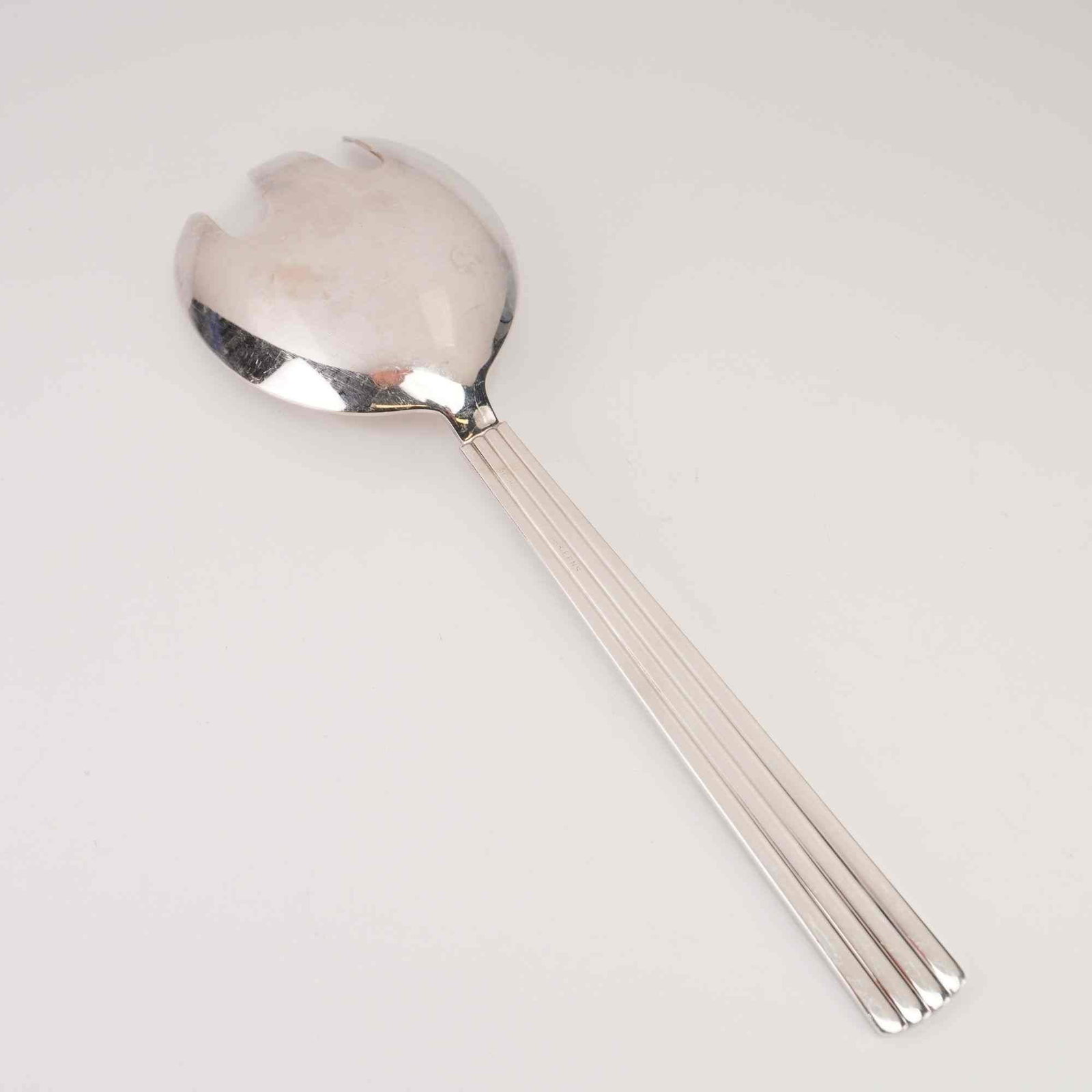 Georg Jensen EPNS Bernadotte Pattern Salad Serving Fork - 2