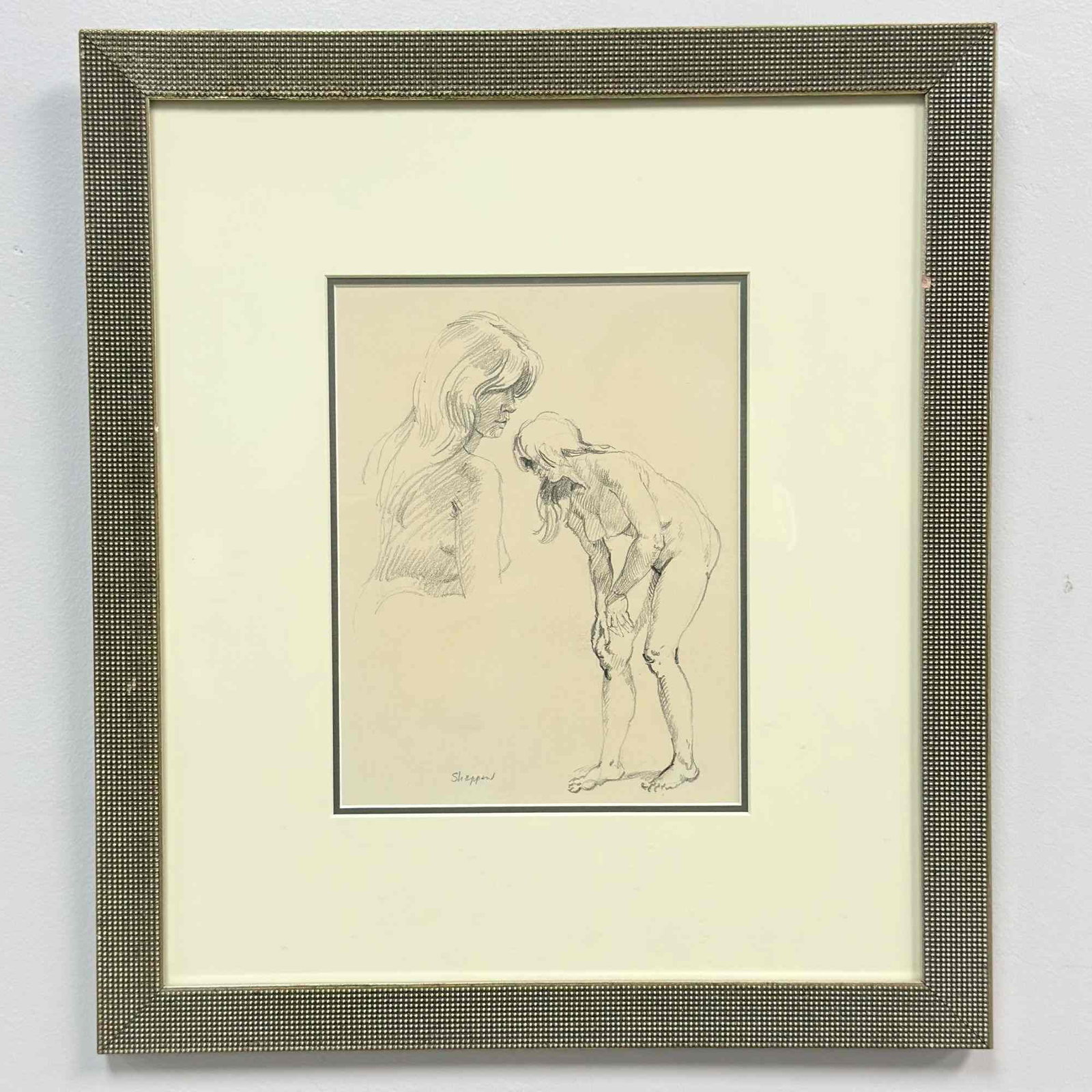 Joseph Sherly Sheppard (American, b. 1930) Graphite Drawing, Figure Studies (1 of 4)