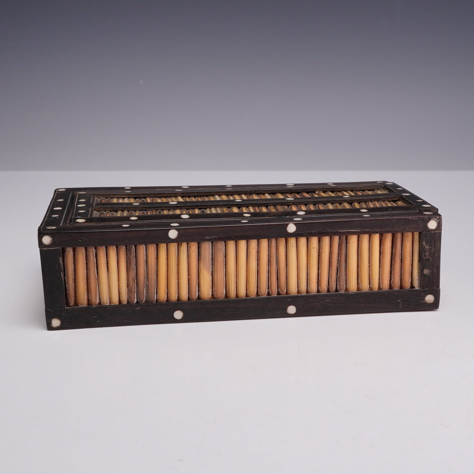 British Colonial Porcupine Quill Box (1 of 3)