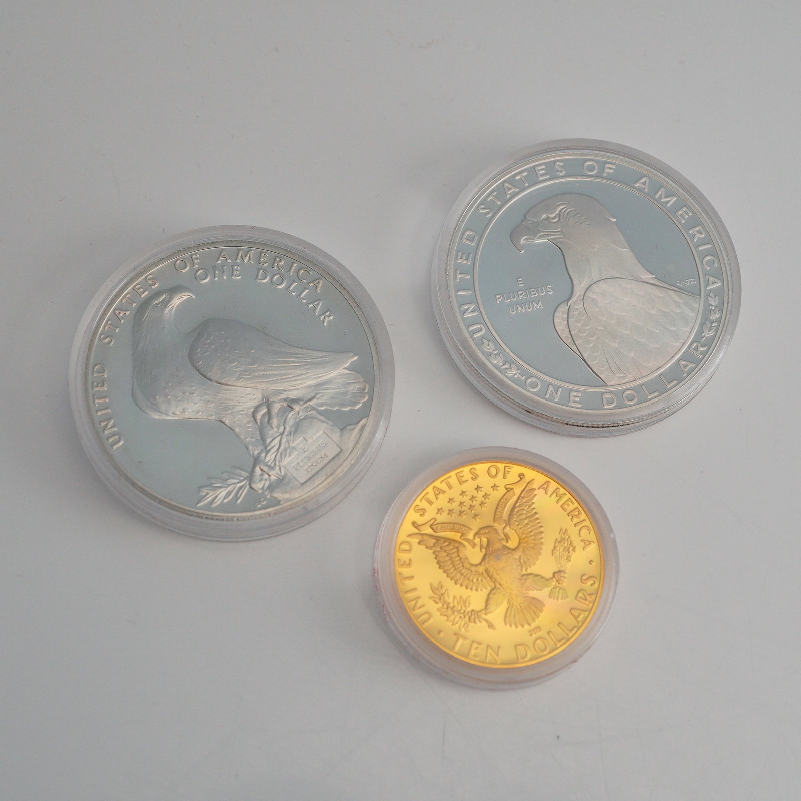 1984 United States Mint Olympic Three-Piece Silver and Gold Proof Coin Set (1 of 4)