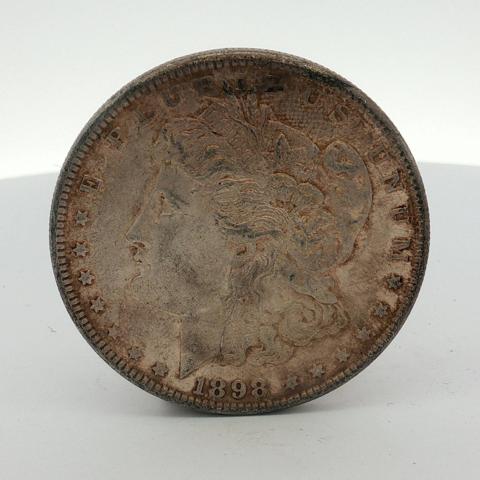 1898 US Morgan Silver Dollar Coin Circulated (1 of 2)