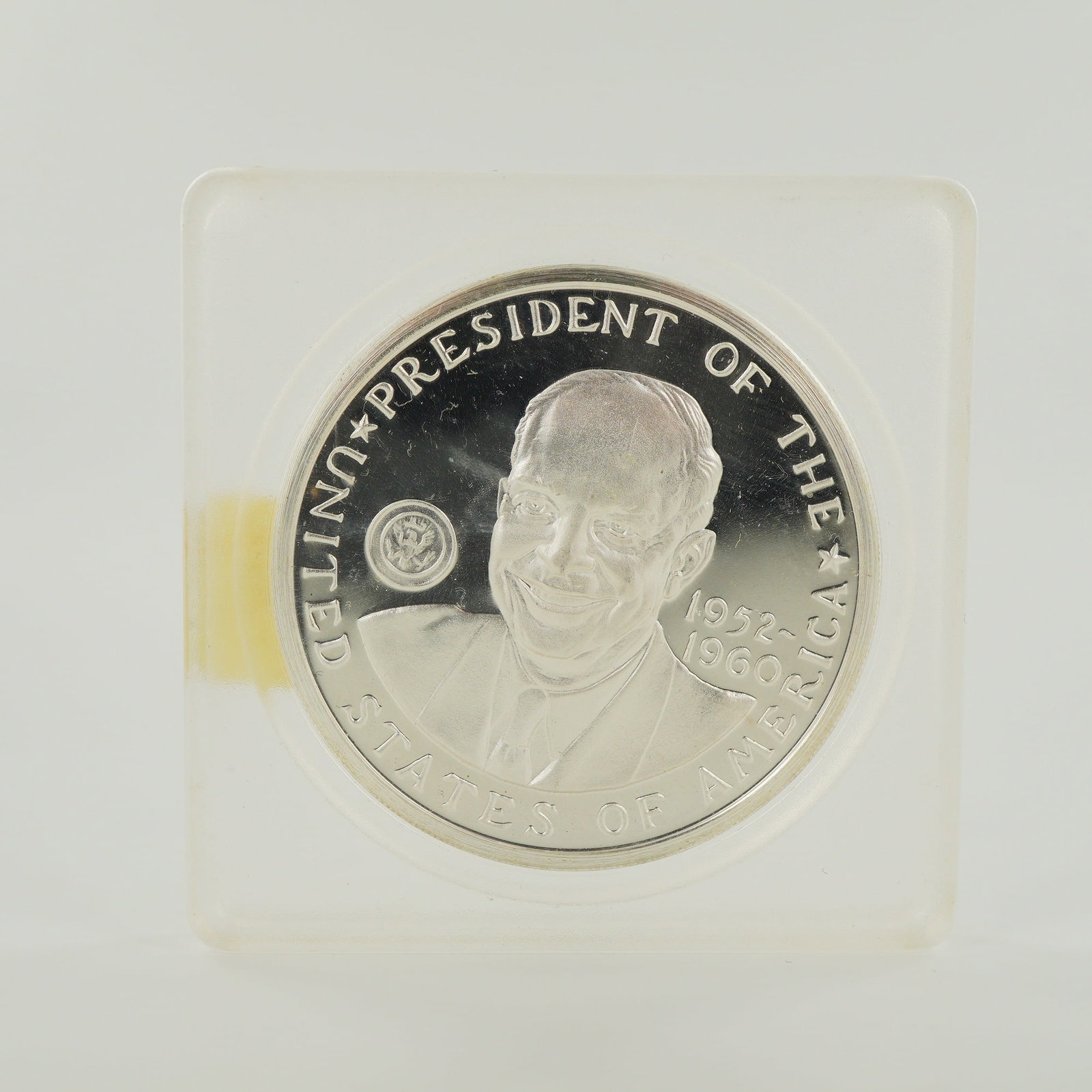 Medallic Art Co. 1969 Dwight D. Eisenhower Silver Commemorative Medal by Karen Worth (1 of 2)