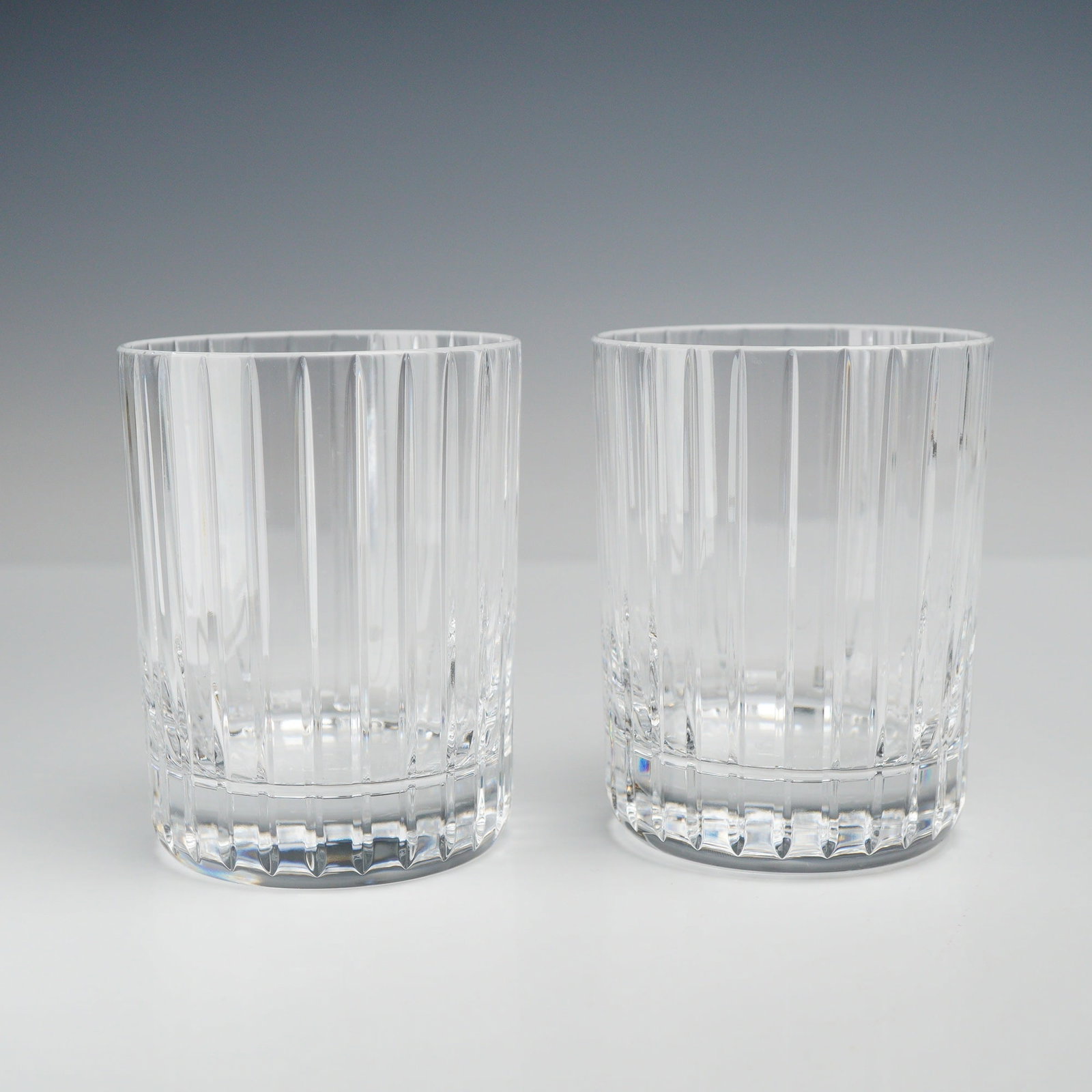 2pc Baccarat Cut Crystal Harmonie Pattern Tumblers (1 of 4)