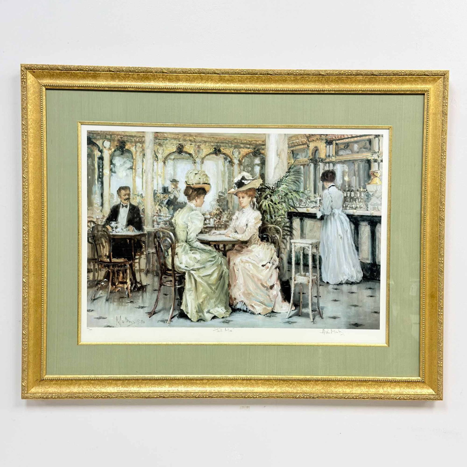 Alan Maley (English, 1931-1995), Limited Edition Lithograph Print, Tell Me, Signed (1 of 4)