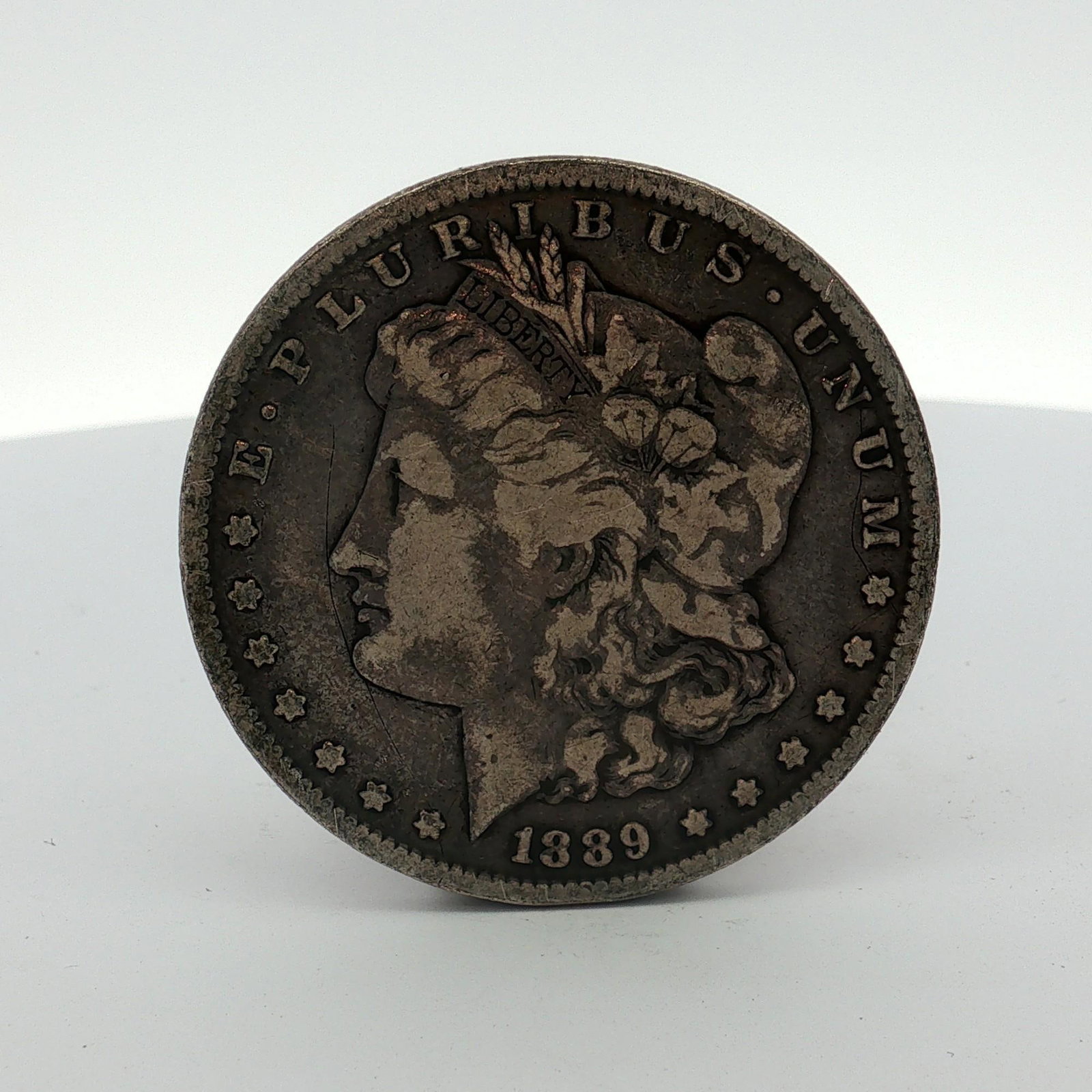 1889 US Morgan Silver Dollar Coin Circulated (1 of 2)