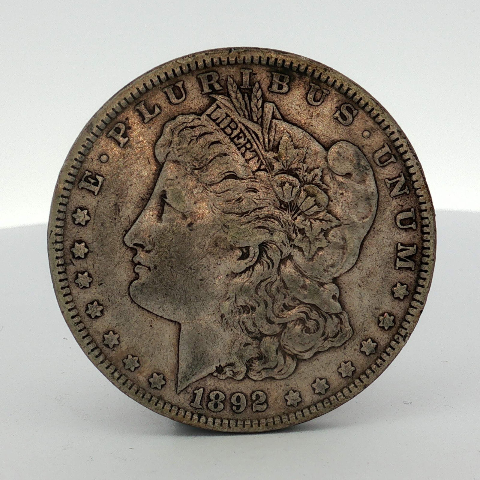 1892 US Morgan Silver Dollar (1 of 2)
